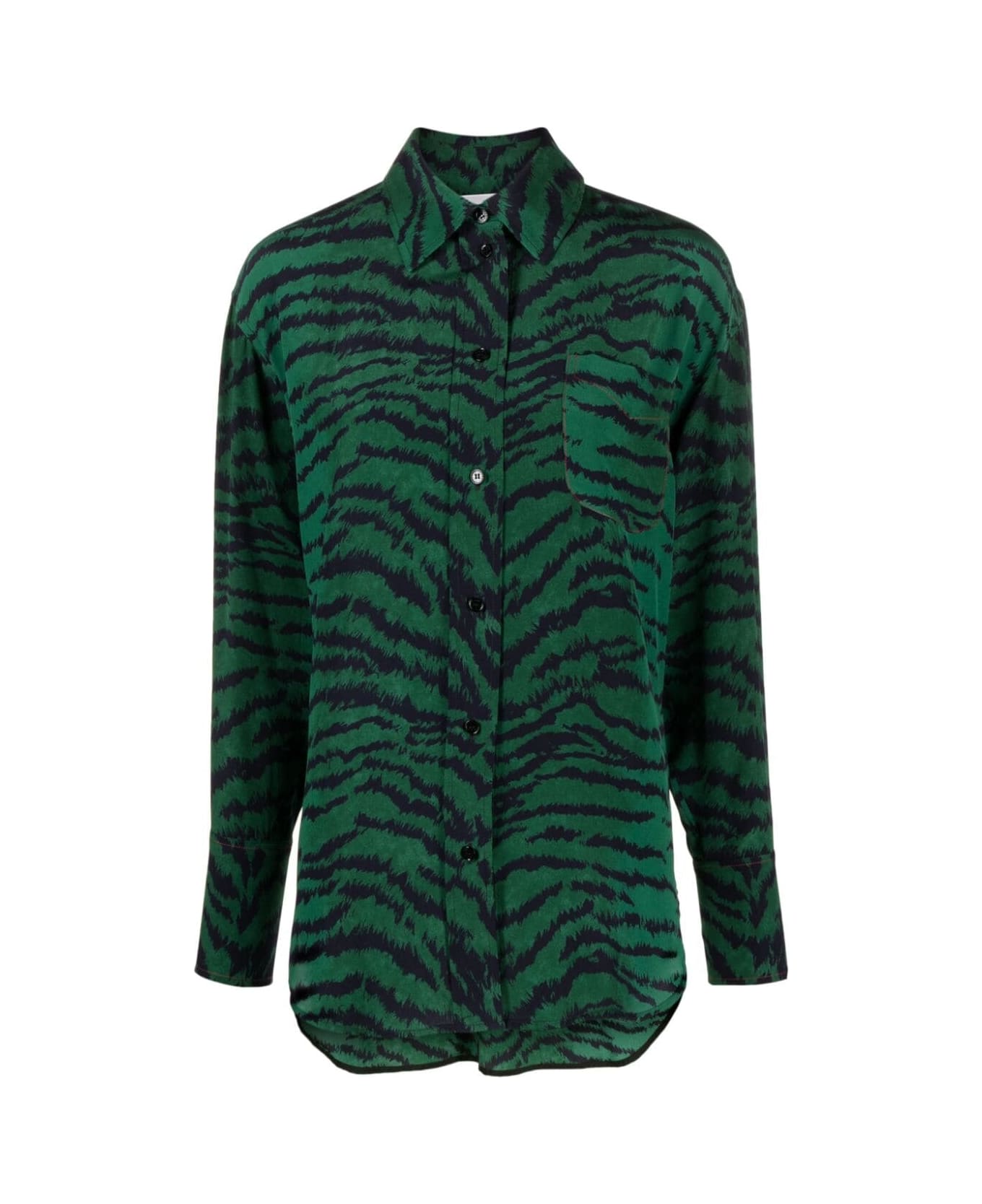 Victoria Beckham Pijama Shirt - Green Navy
