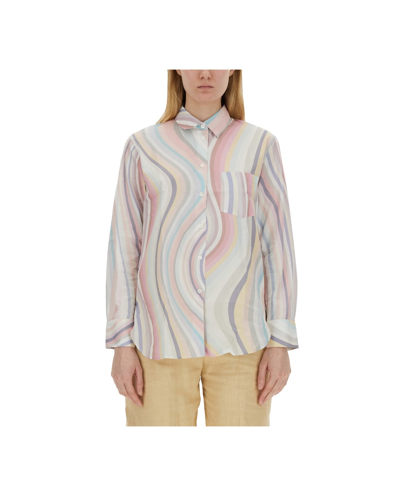 PS by Paul Smith 'faded Swirl' Shirt - MULTICOLOUR