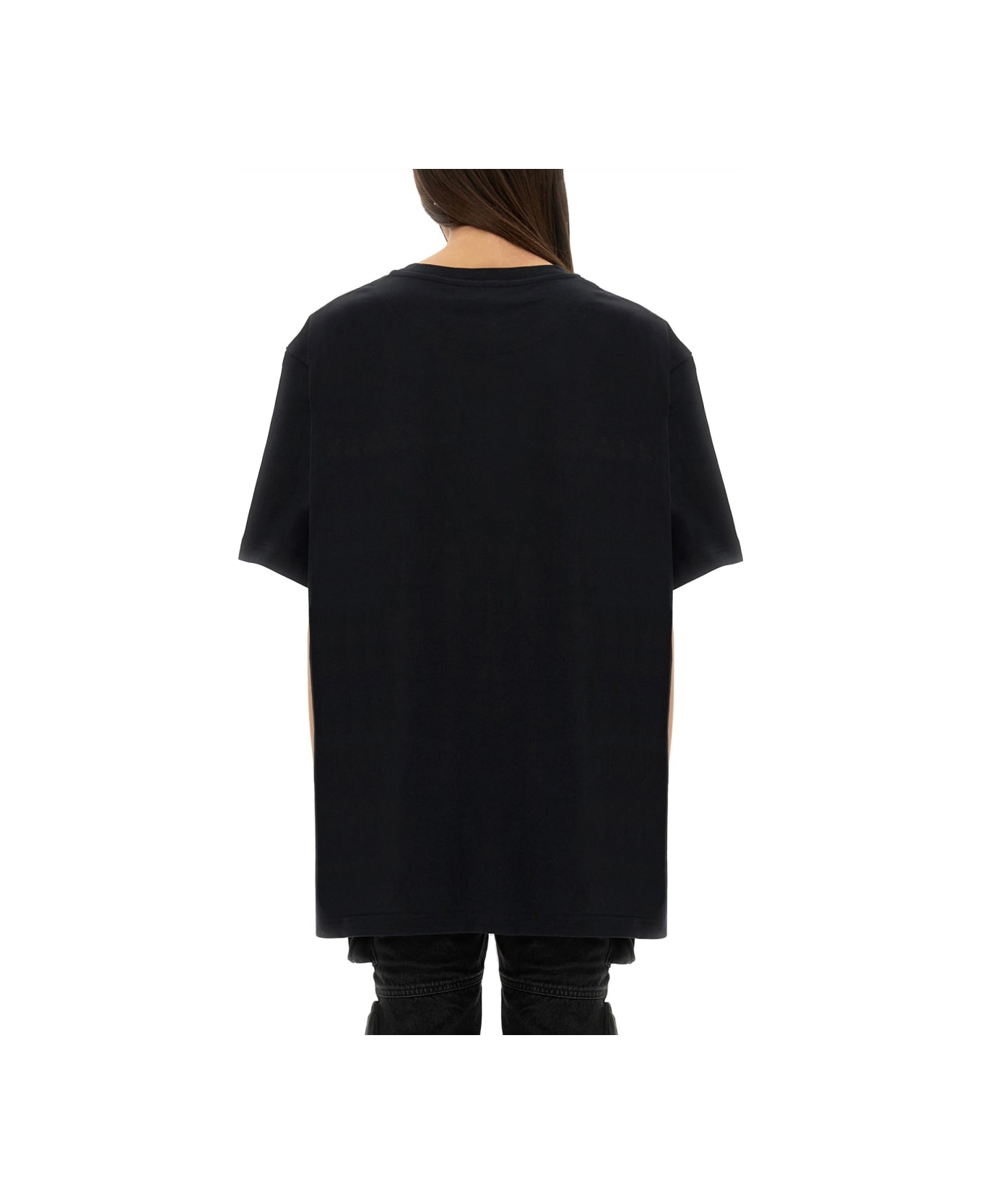 The Attico Cotton T-shirt - BLACK