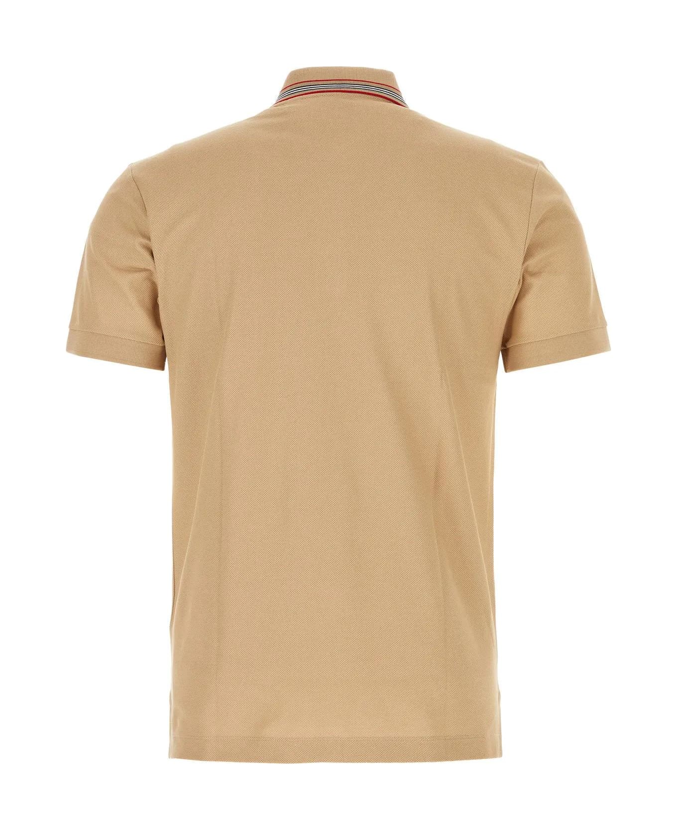 Burberry Camel Piquet Polo Shirt - BROWN シャツ