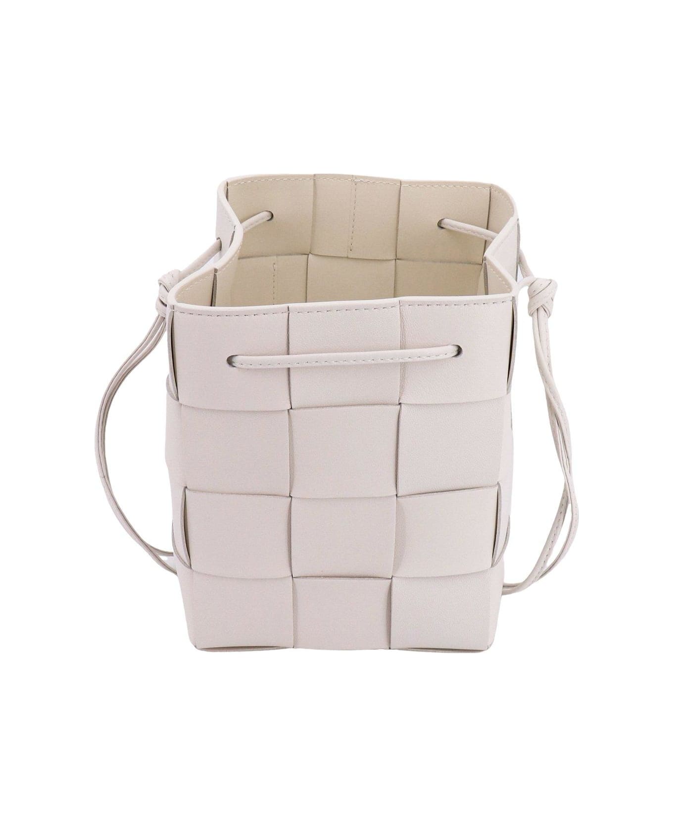 Bottega Veneta Cassette Small Shoulder Bag - White