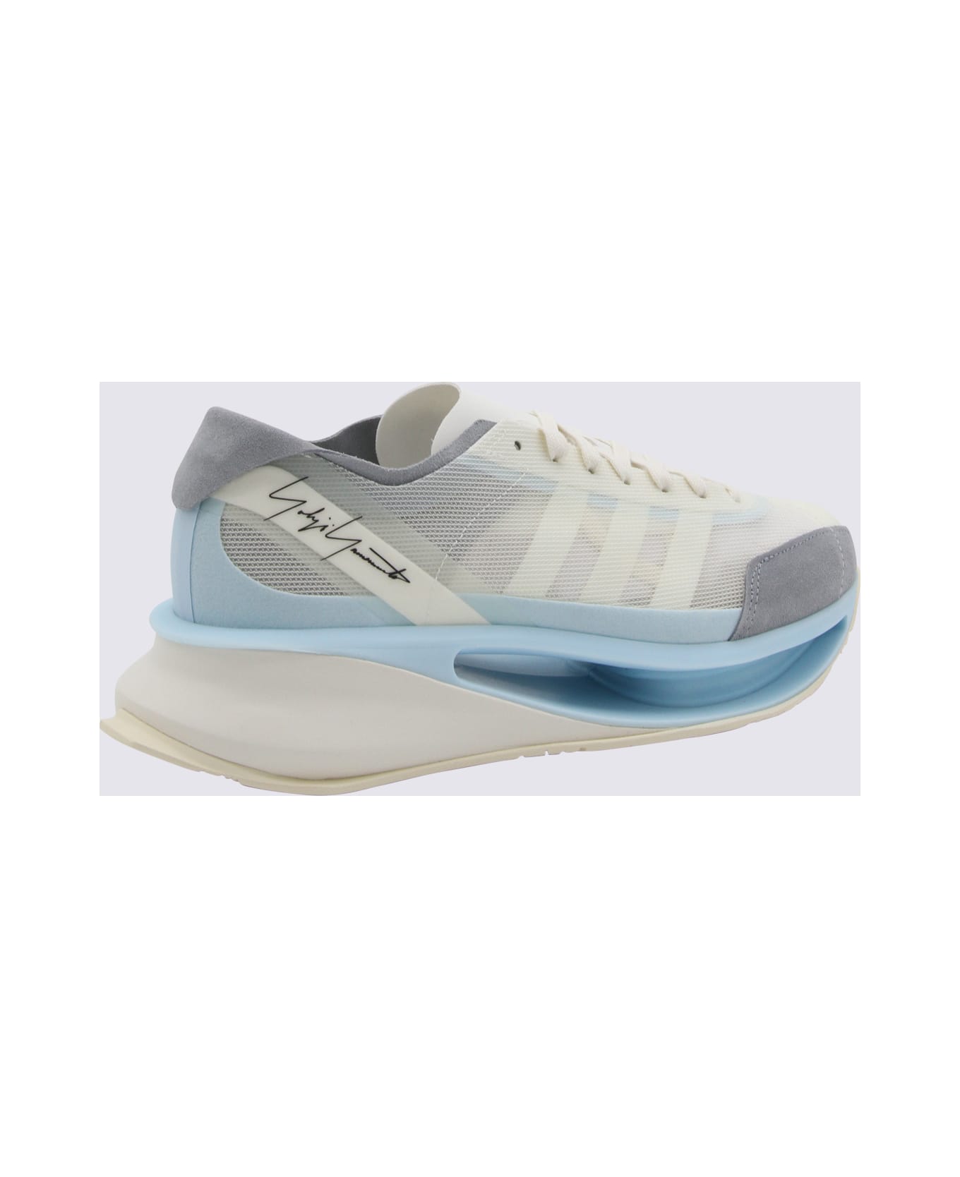 Y-3 Off White Sneakers - OFF WHITE/CREAM WHITE/ICE BLUE