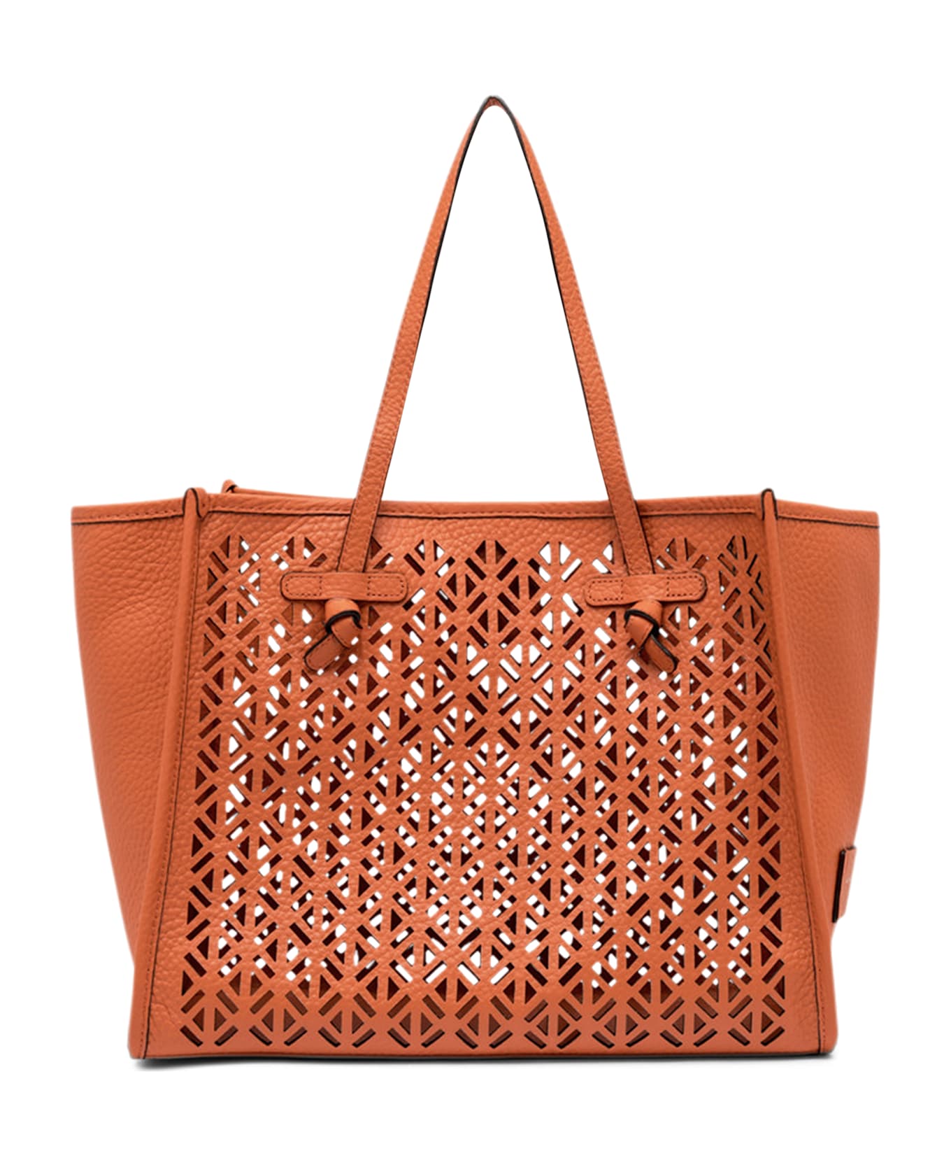 Gianni Chiarini Marcella Smooth Leather Tote Bag - Coral