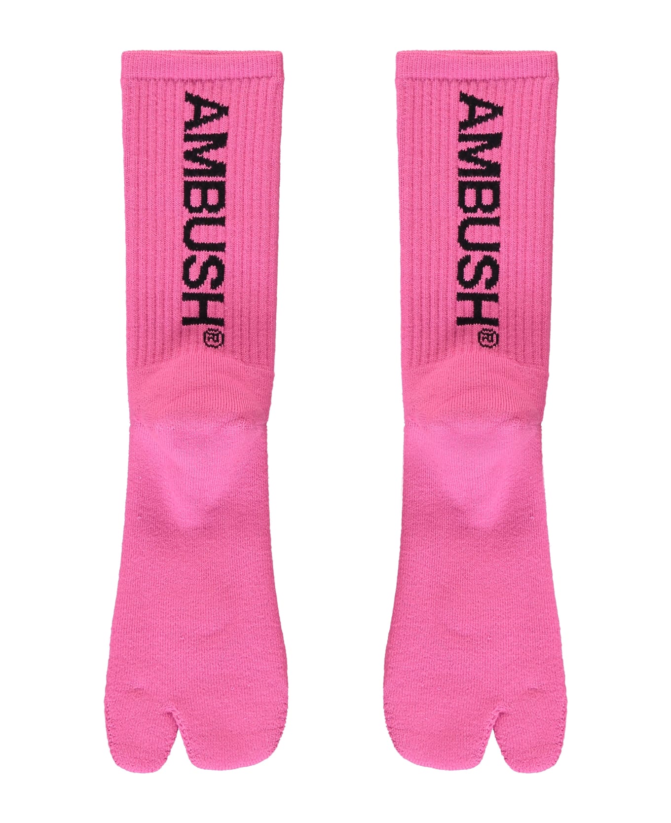 AMBUSH Cotton Socks With Logo - Pink 靴下