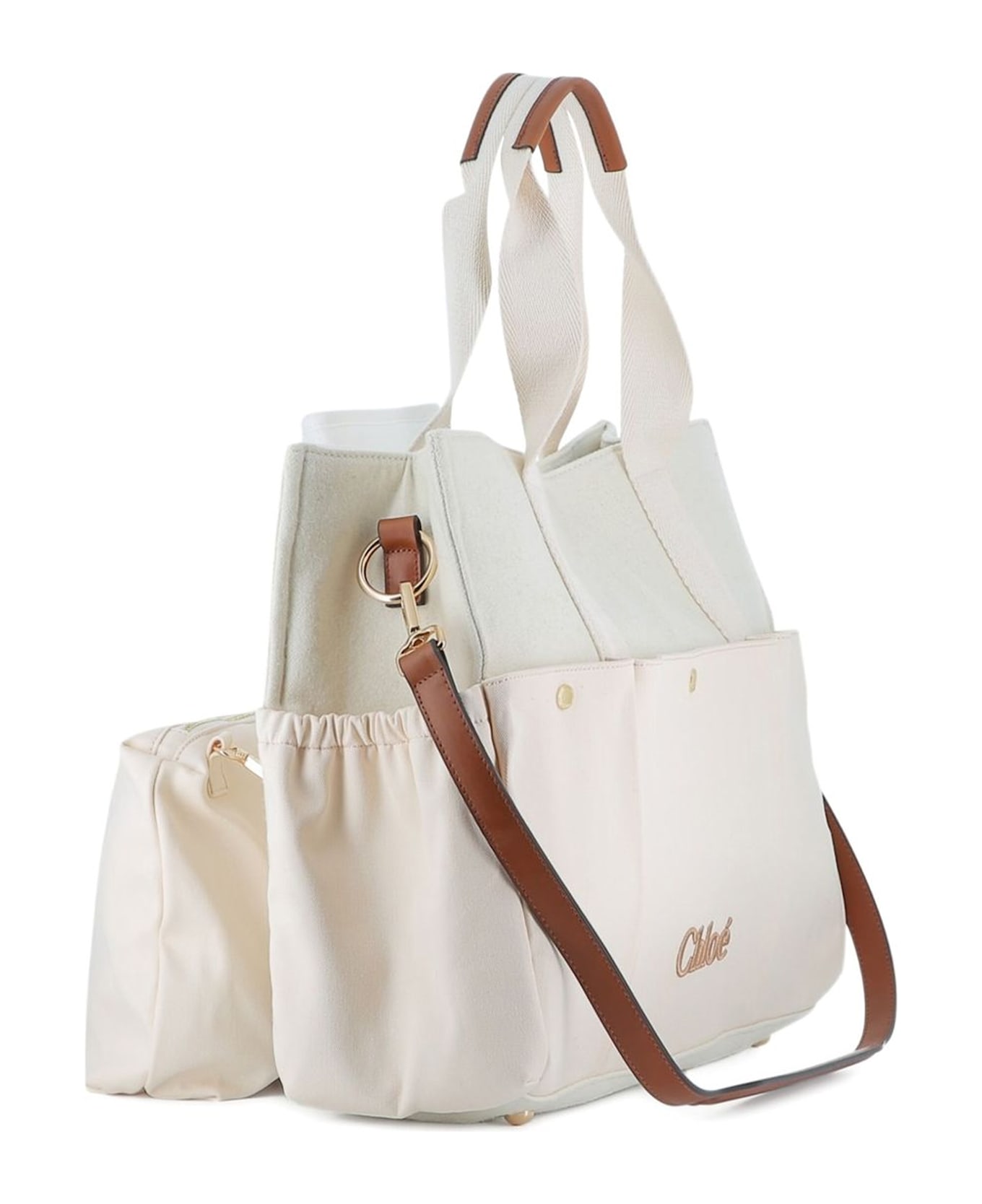 Chloé Ivory Changing Bag For Babykids With Logo - Ivory