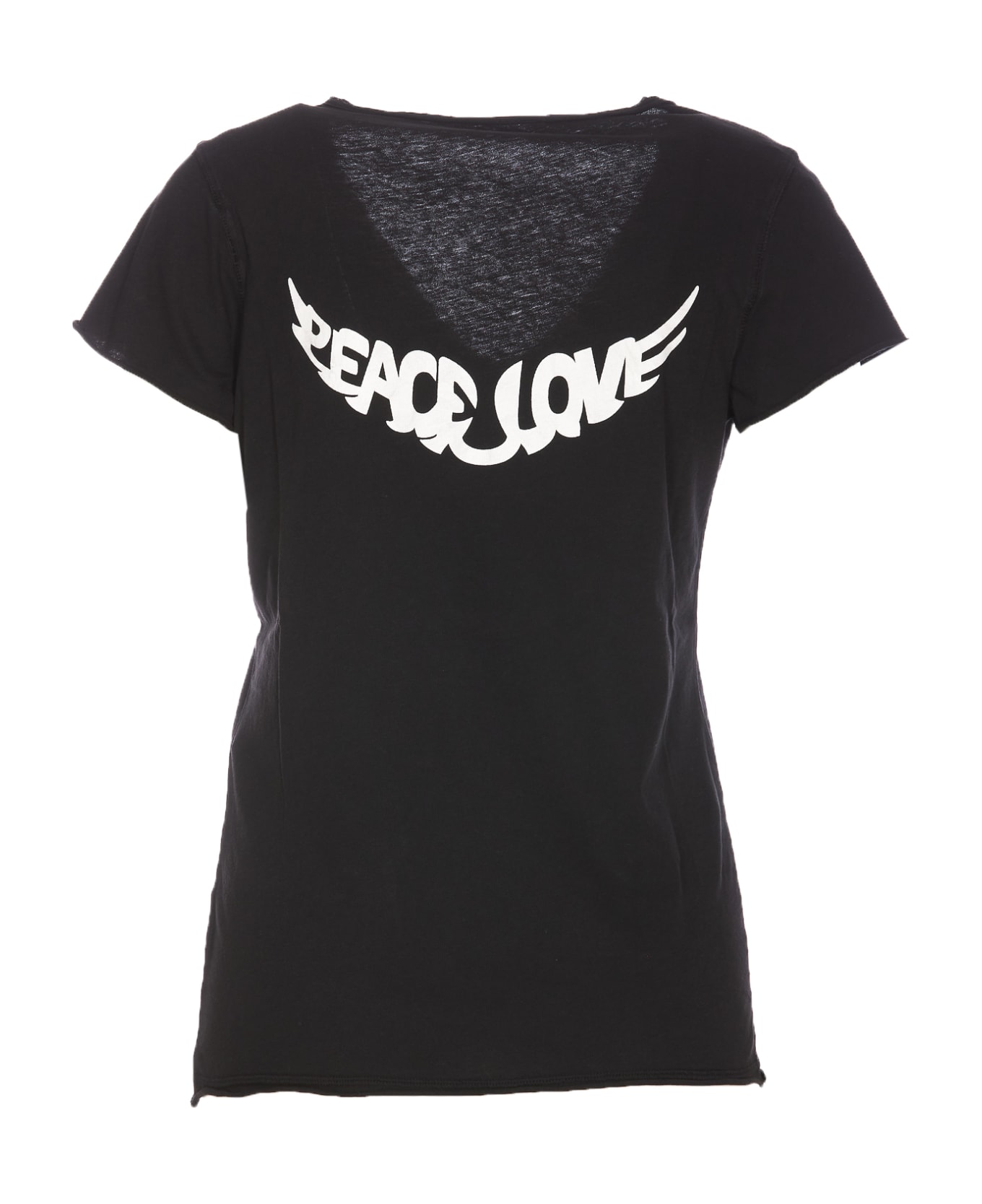 Zadig & Voltaire Tunisien Peace Love Wings T-shirt - Black
