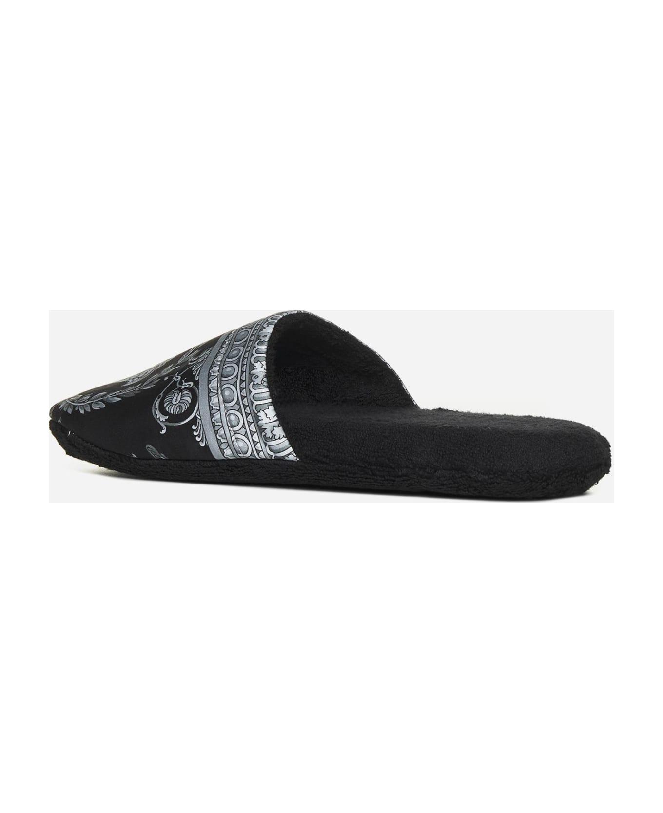 Versace Barocco Print Cotton Slippers その他各種シューズ