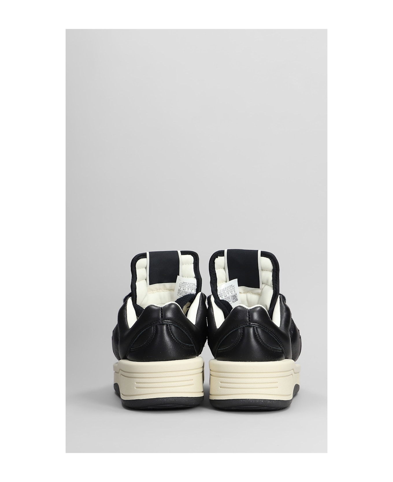 DRKSHDW Turbowpn Ox Sneakers In Black Leather - black