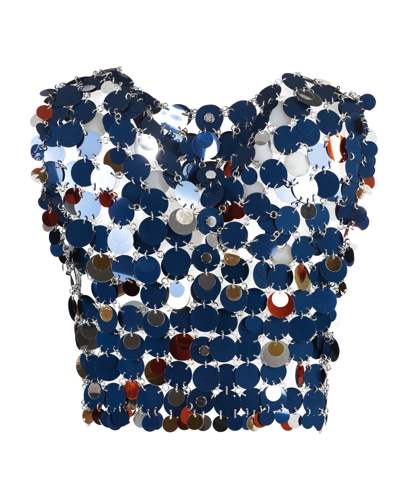 Paco Rabanne Sequin Top - blue トップス