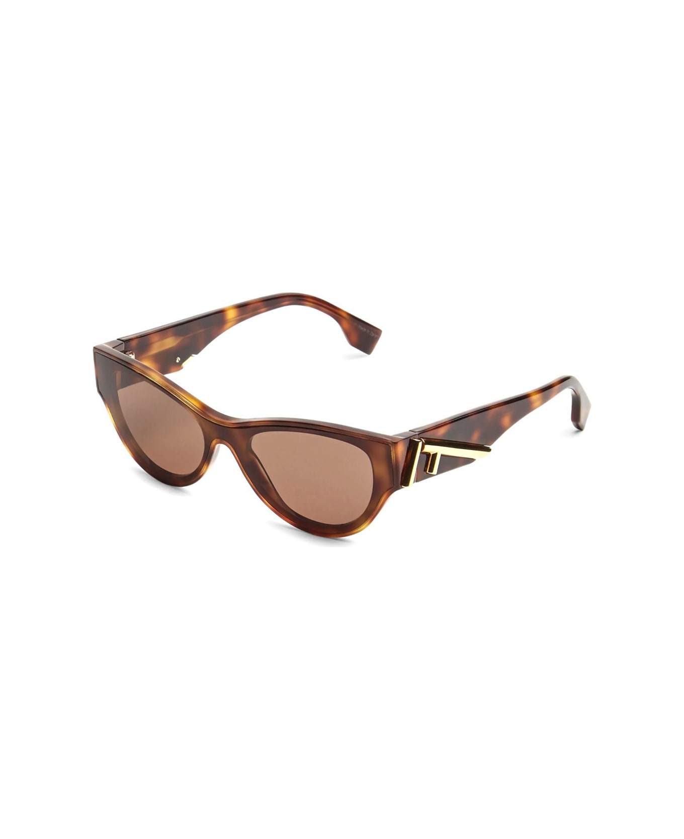 Fendi Eyewear Fe40135i 53e Sunglasses - Havana/Marrone