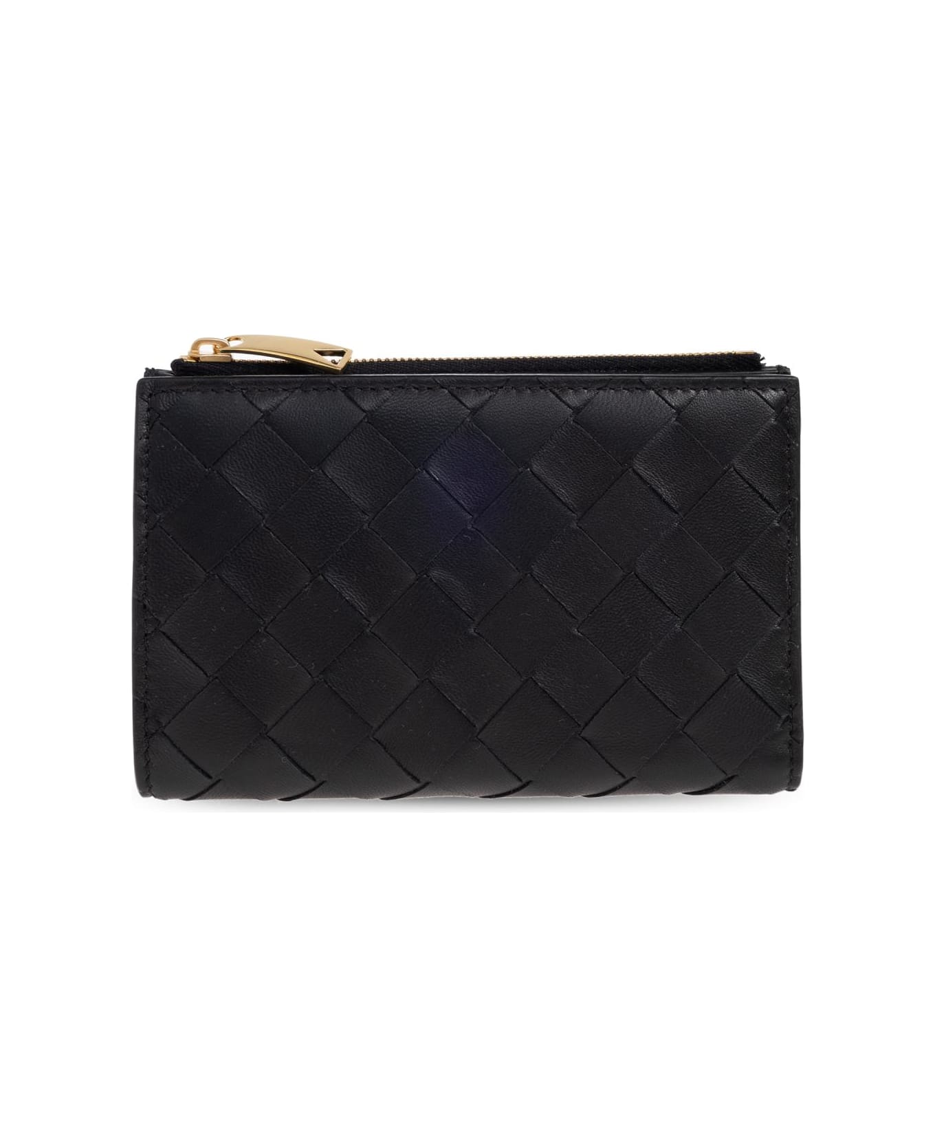 Bottega Veneta Leather Wallet - BLACK