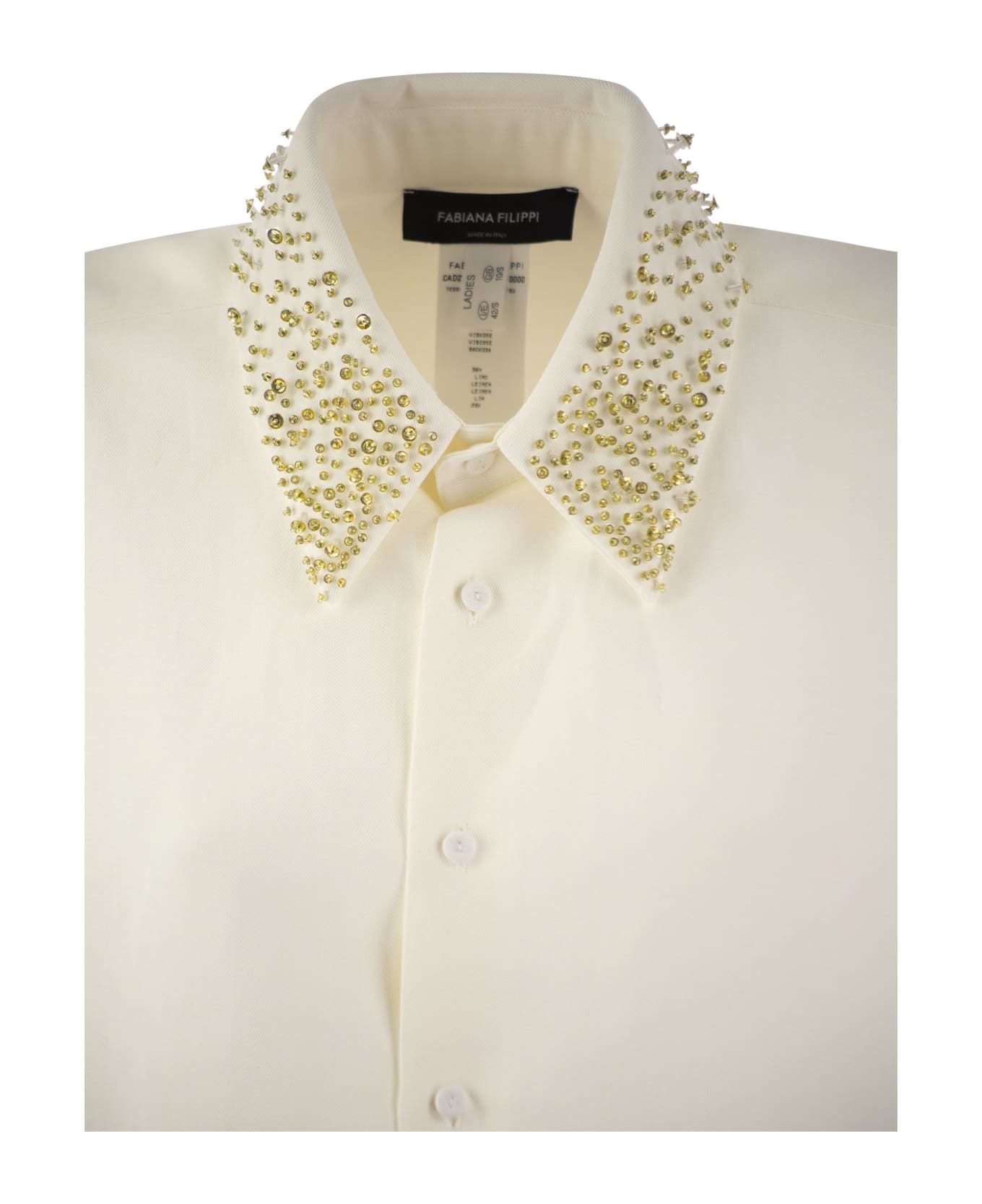 Fabiana Filippi Fluid Linen And Viscose Shirt - White