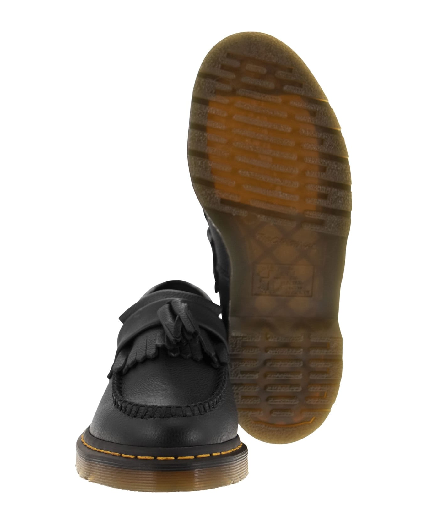 Dr. Martens Adrian Tassel Detailed Loafers - Black フラットシューズ