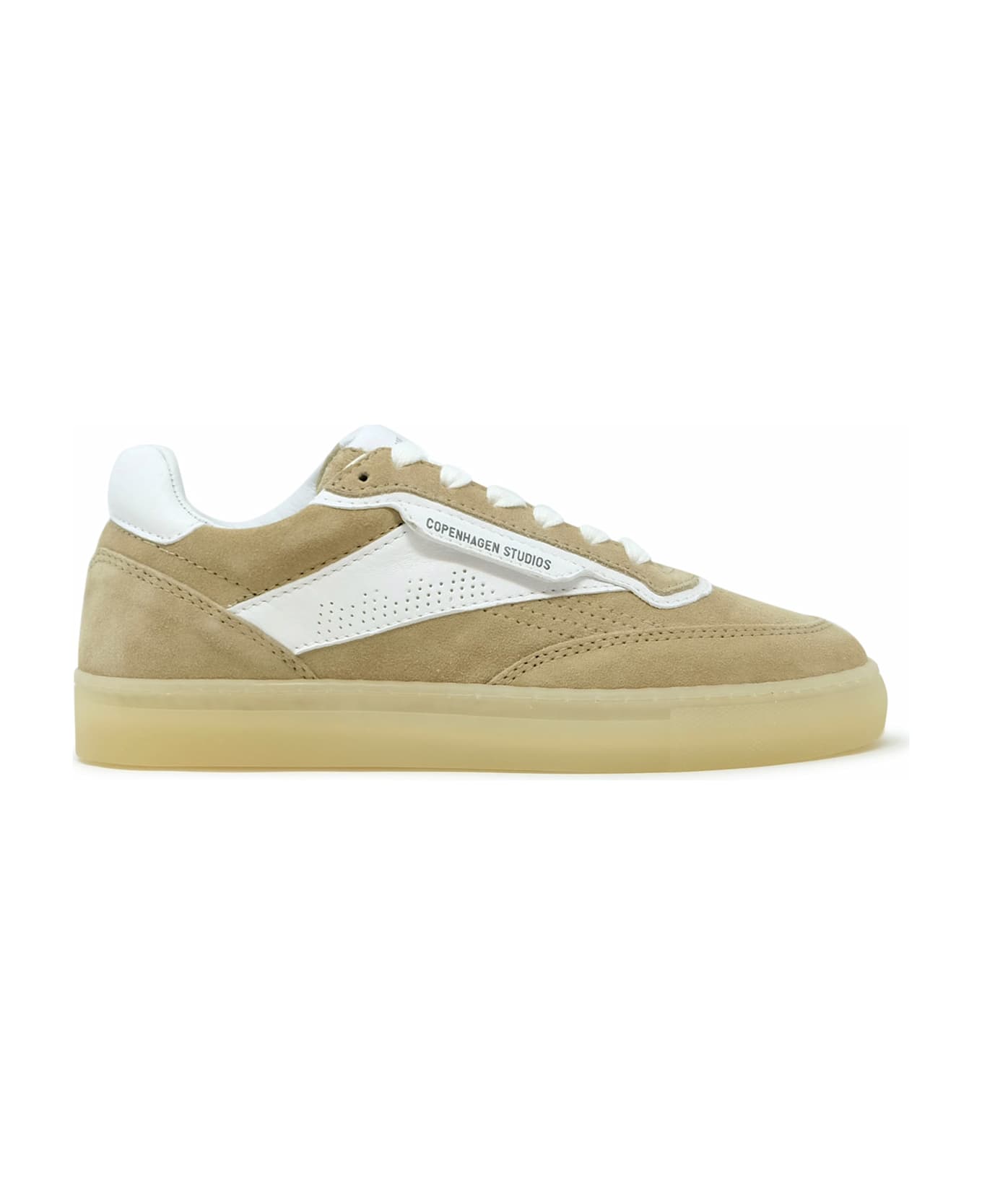 Copenhagen Sand/white Suede Sneakers - SAND