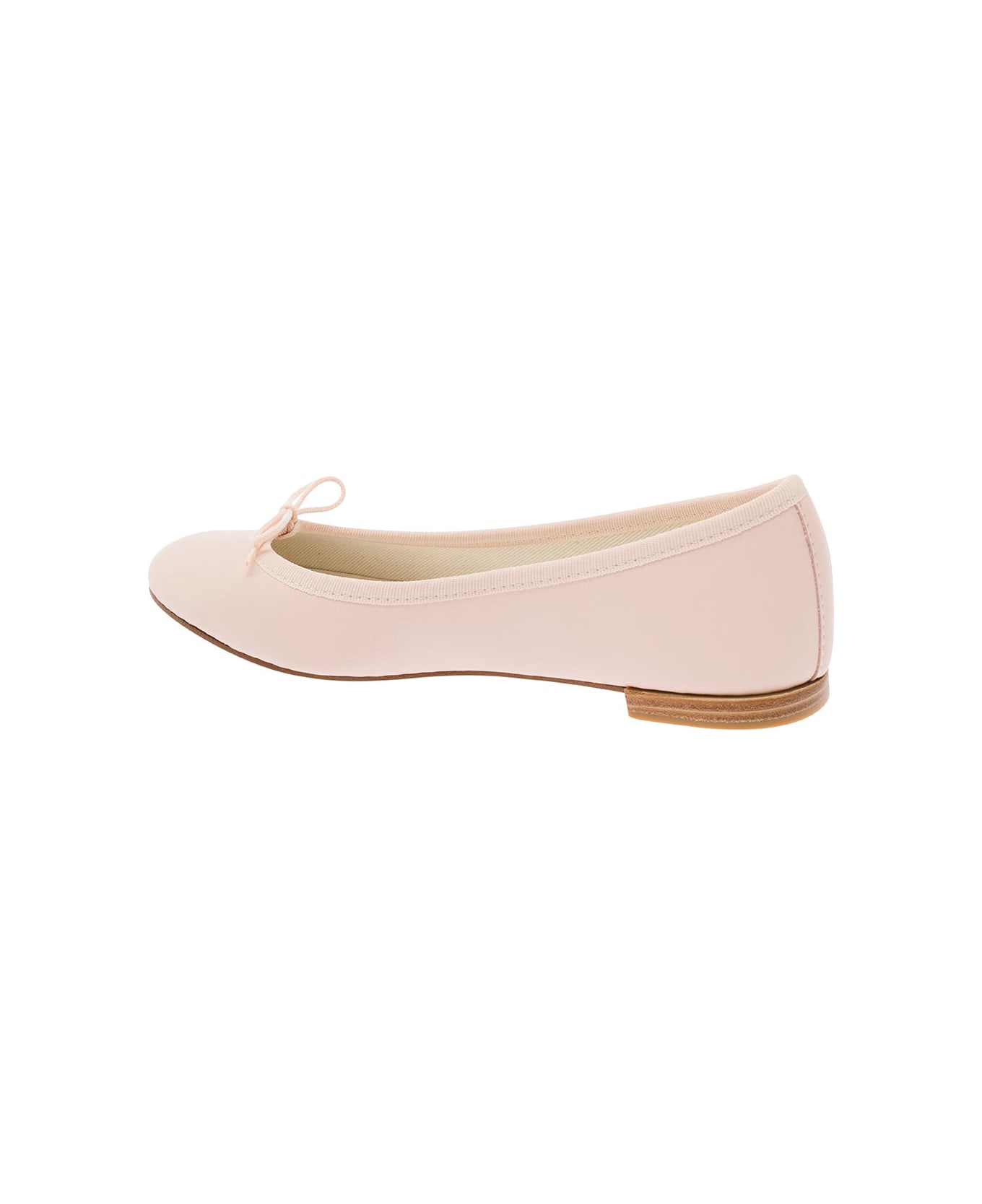 Repetto 'cendrillon' Pink Ballet Flats With Bow Detail In Smooth Leather Woman - Pink