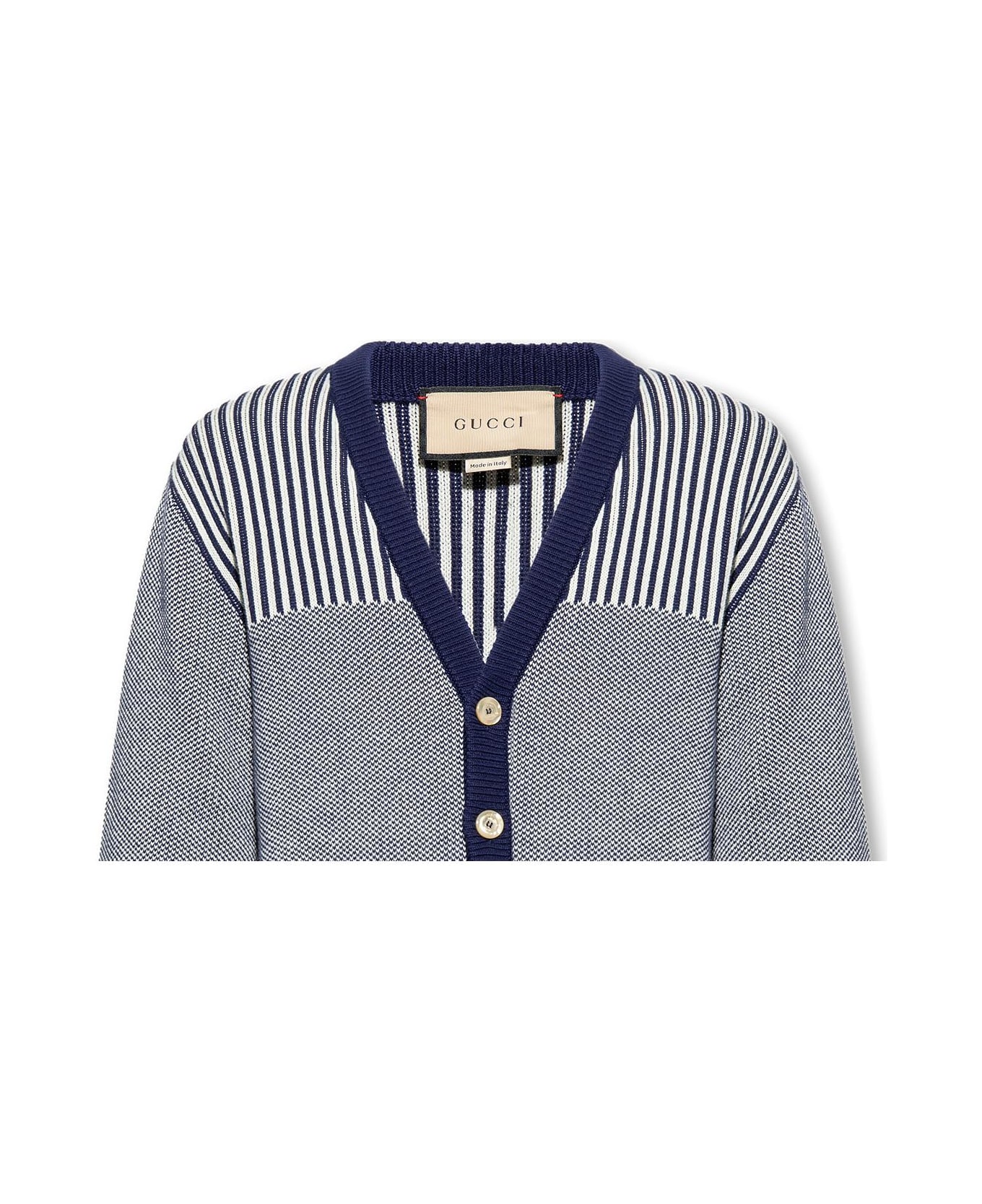 Gucci Cardigan With Buttons - Blue