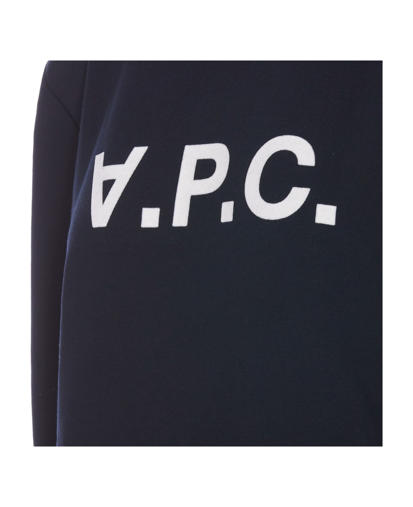 A.P.C. Logo Sweatshirt - DARKNAVYECRU