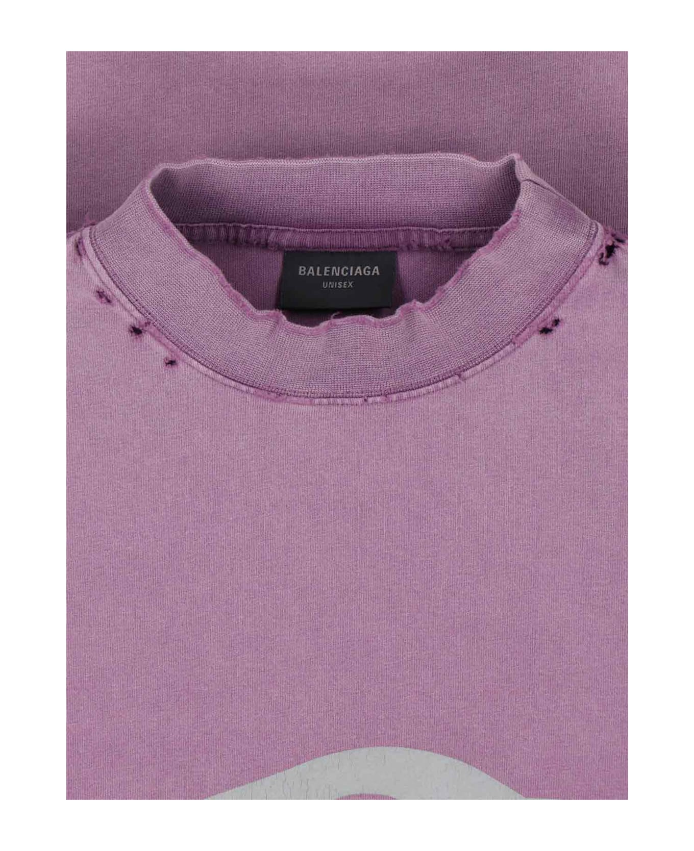Balenciaga '3b Liquefied' T-shirt - Purple
