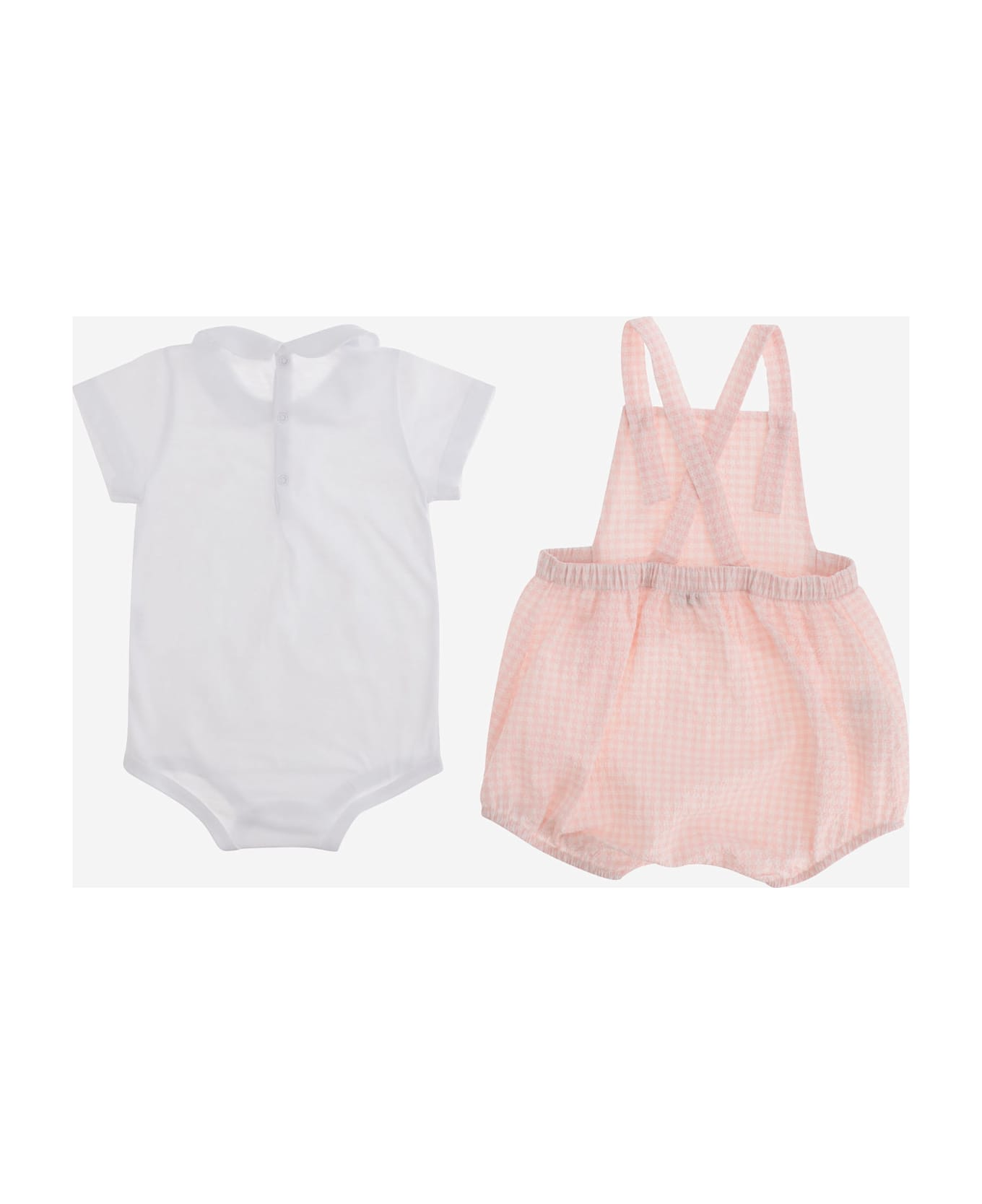 Il Gufo Jumpsuit And Bodysuit Set - Pink