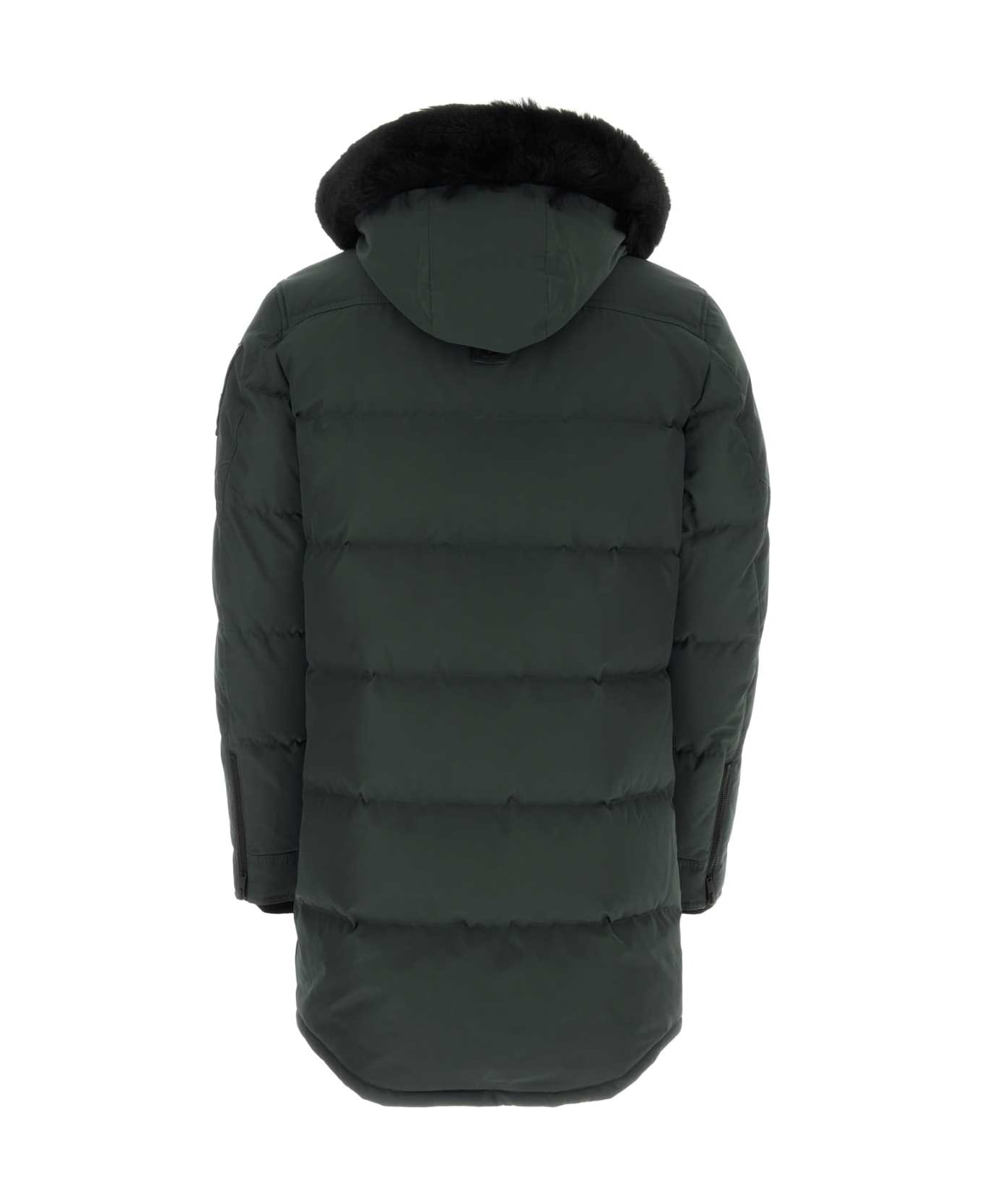 Moose Knuckles Dark Green Polyester Down Jacket - FOREST HILL