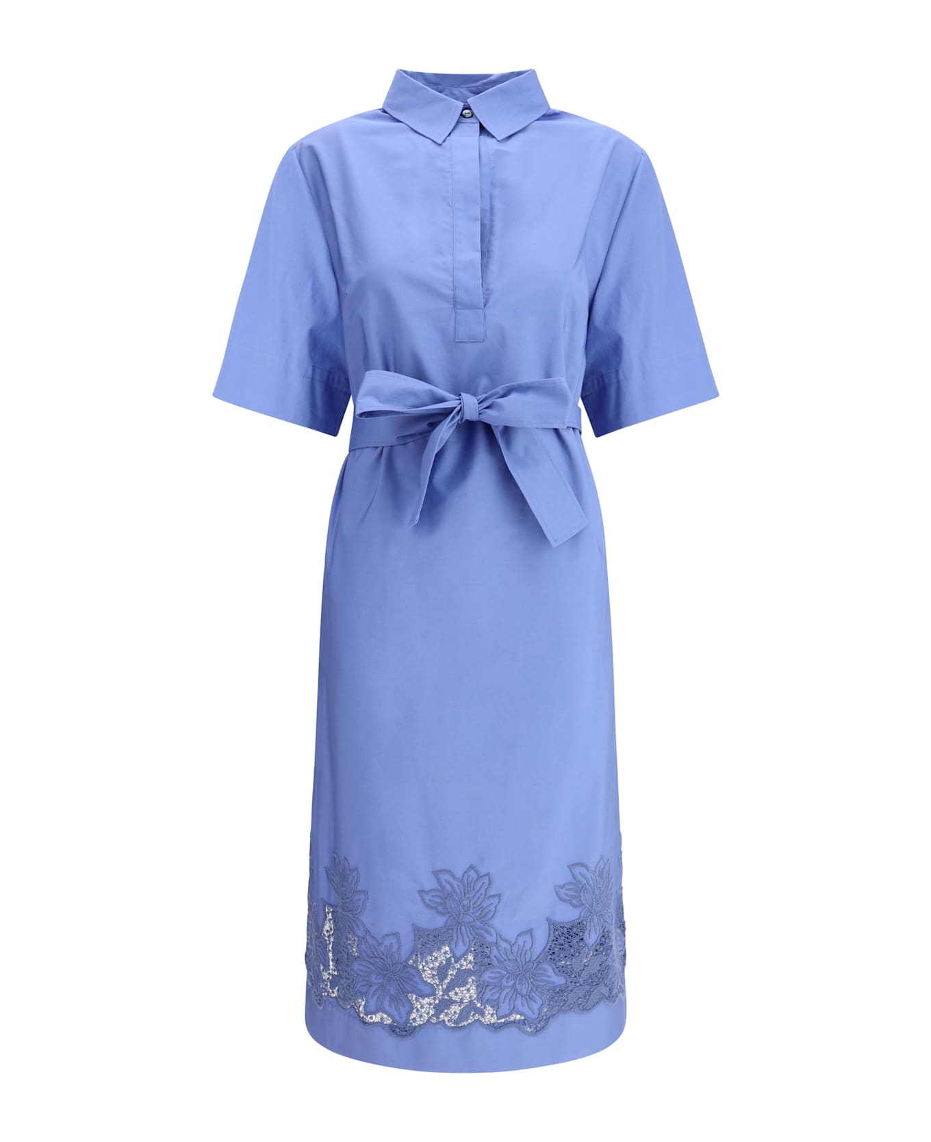 Parosh Tunic Dress With Embroidery