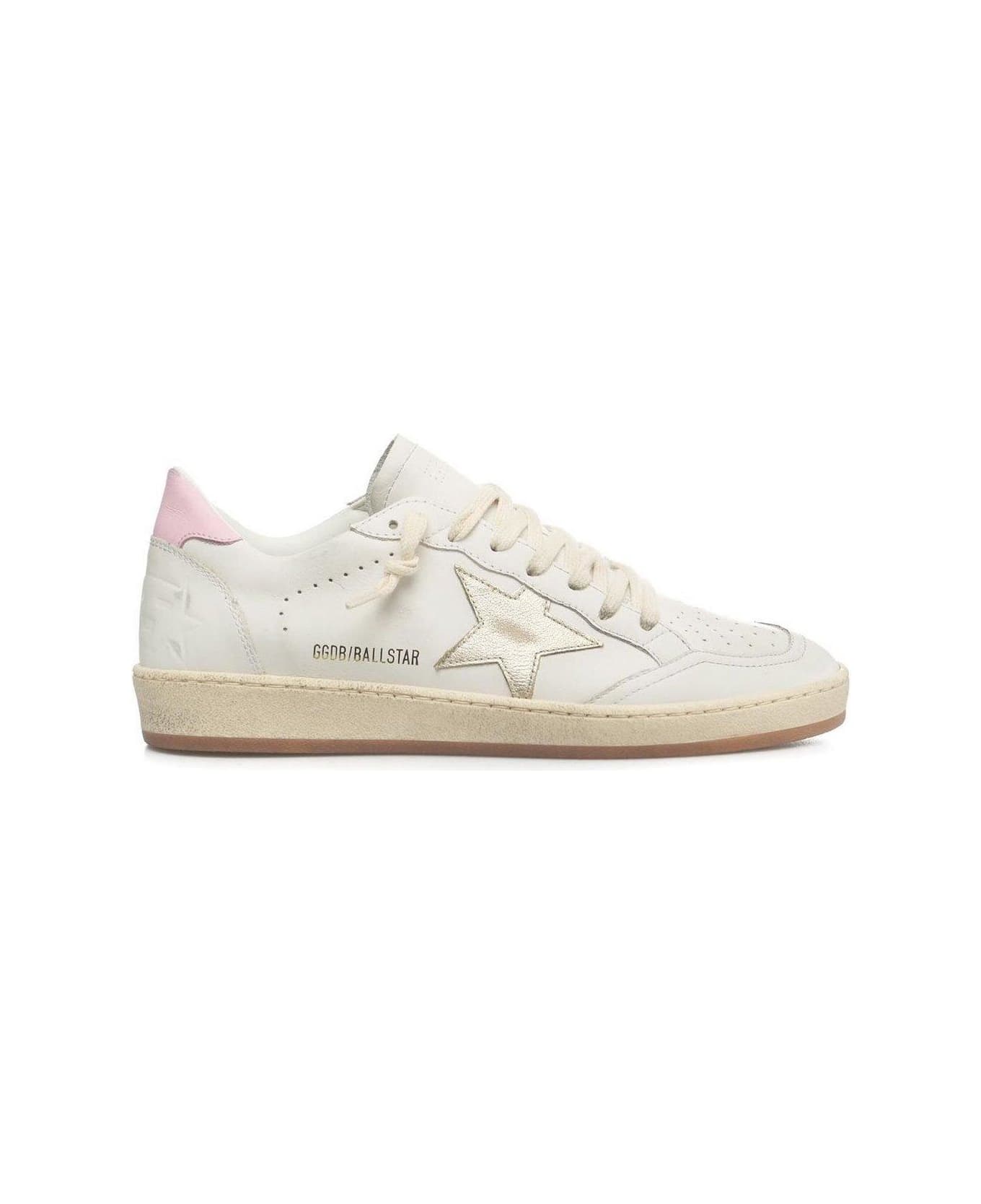 Golden Goose Ball Star Sneakers - White-platinum-pink スニーカー