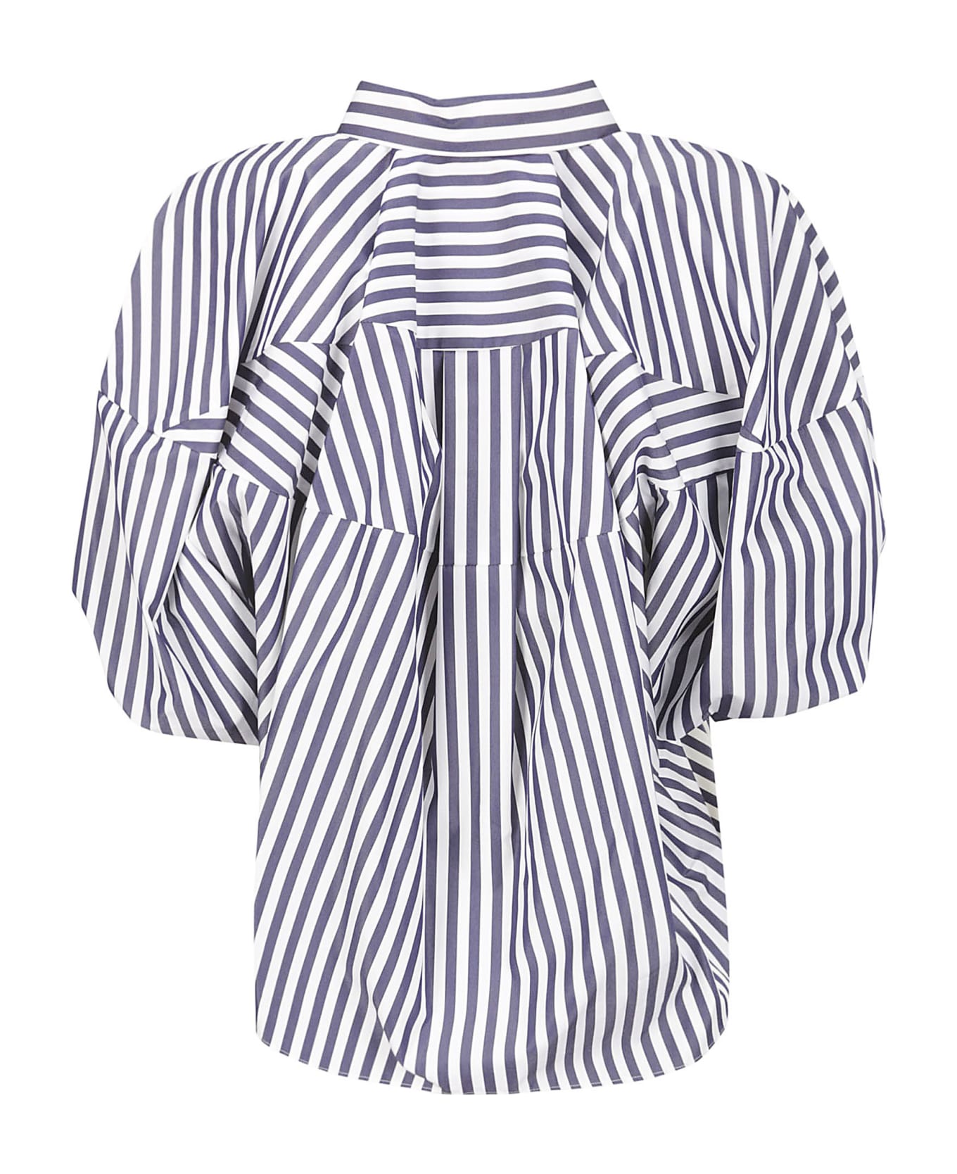 Sacai Cotton Poplin Shirt - NAVY STRIPE シャツ