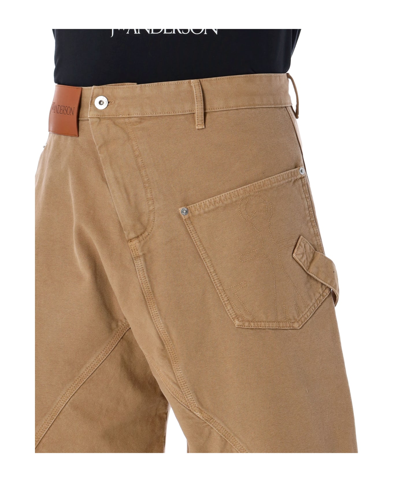 J.W. Anderson Twisted Workwear Shorts - BEIGE
