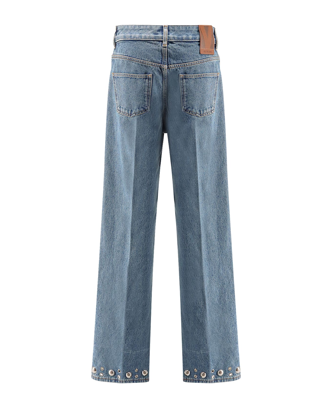 Valentino Jeans With Metal Details - Denim
