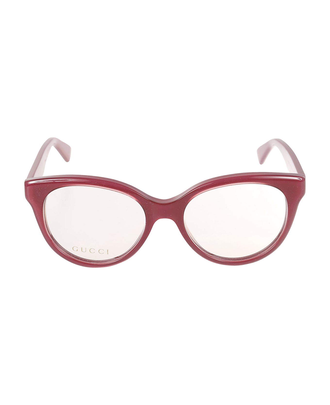 Gucci Eyewear Classic Cat-eye Logo Glasses - 006 burgundy burgundy tra
