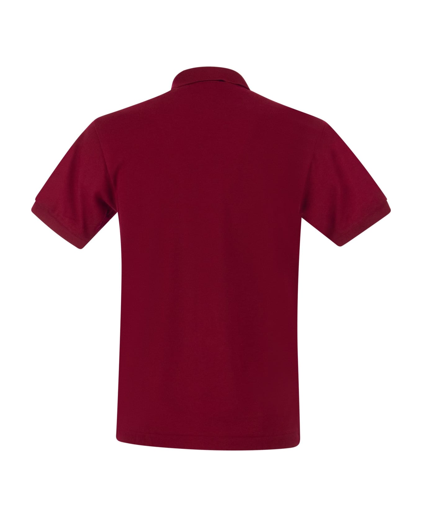 Lacoste Classic Fit Cotton Pique Polo Shirt - Bordeaux