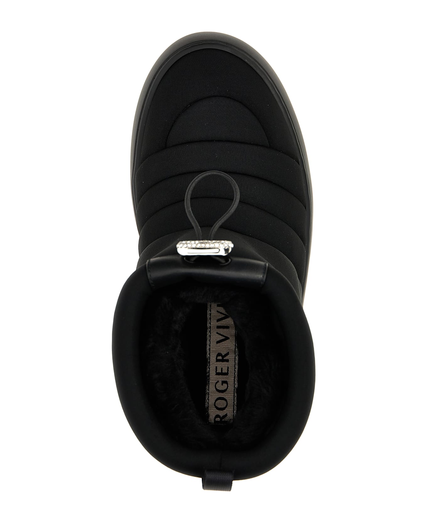 Roger Vivier 'viv Winter Puffy' Ankle Boots - Black