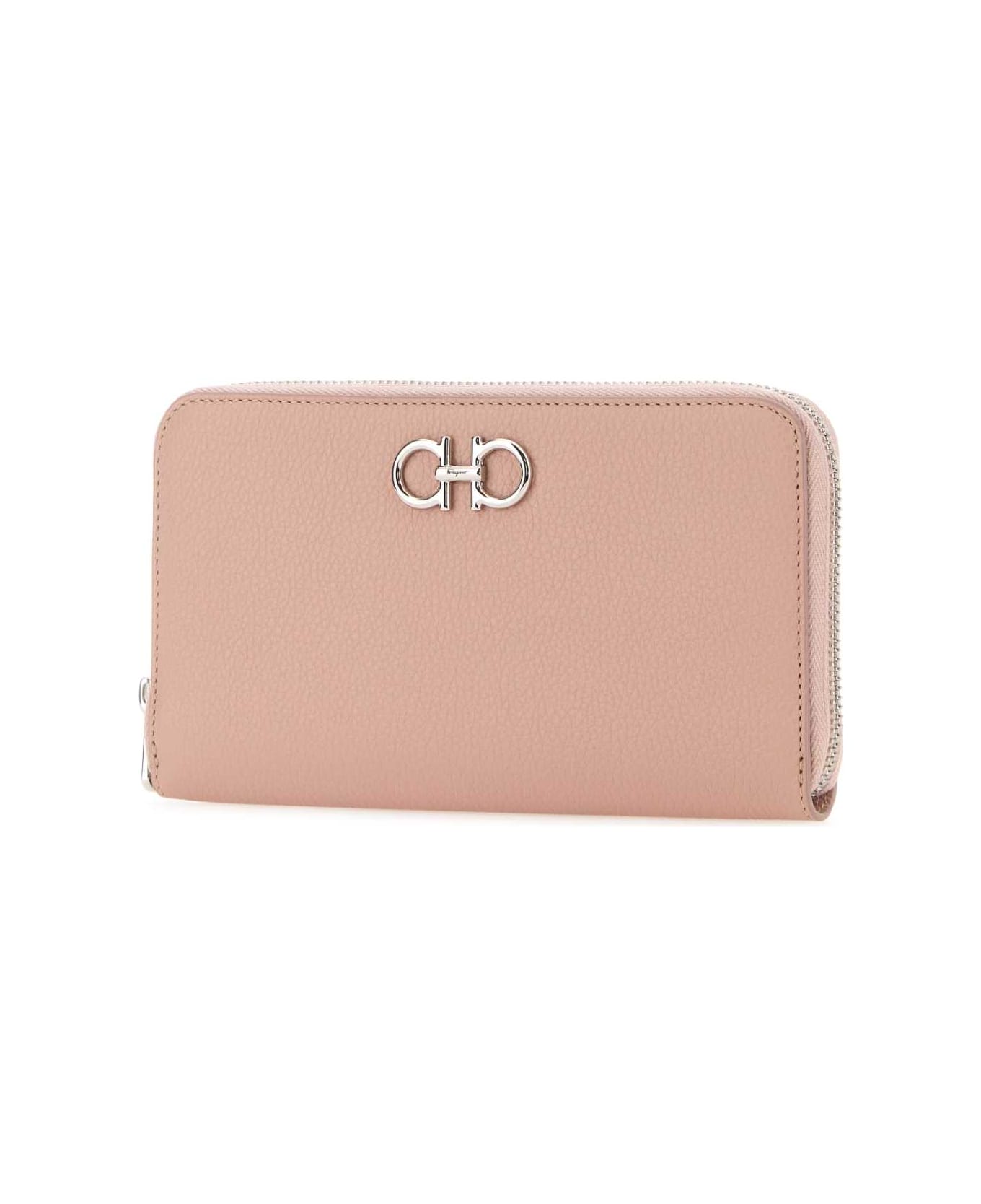 Ferragamo Pink Leather Wallet - ROSENEWBLUSH