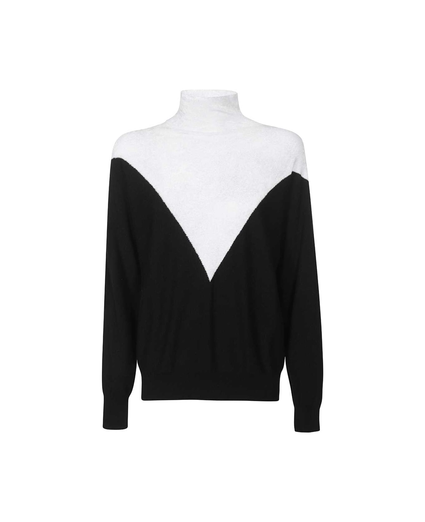 Emporio Armani Turtleneck Sweater - White ニットウェア