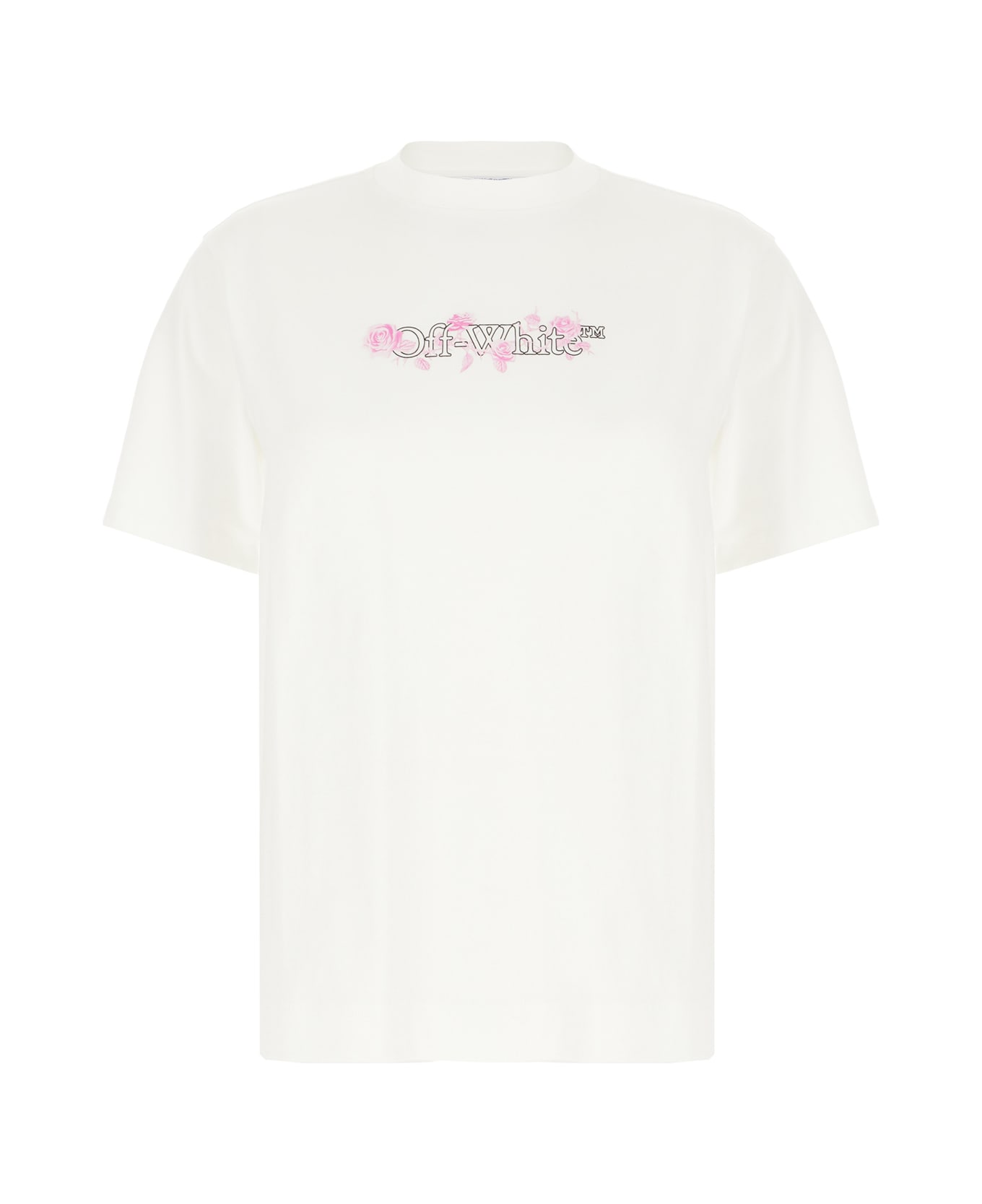 Off-White White Cotton T-shirt - WHITE