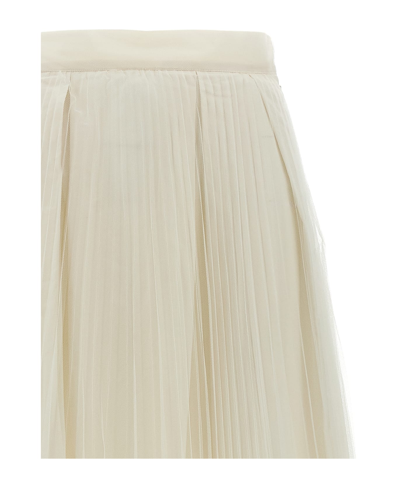 TwinSet Taffeta Skirt - White