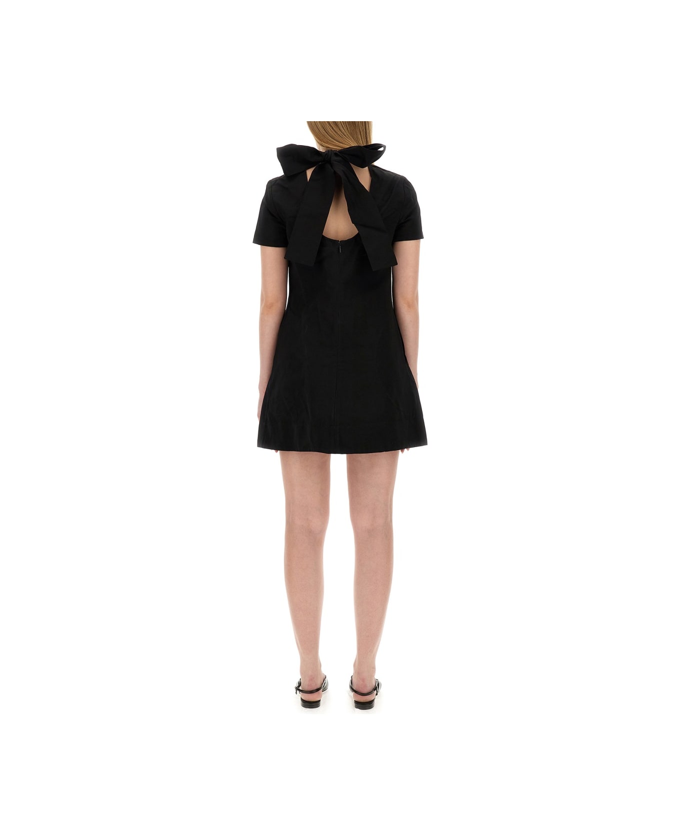 STAUD Mini Dress "ilana" - BLACK