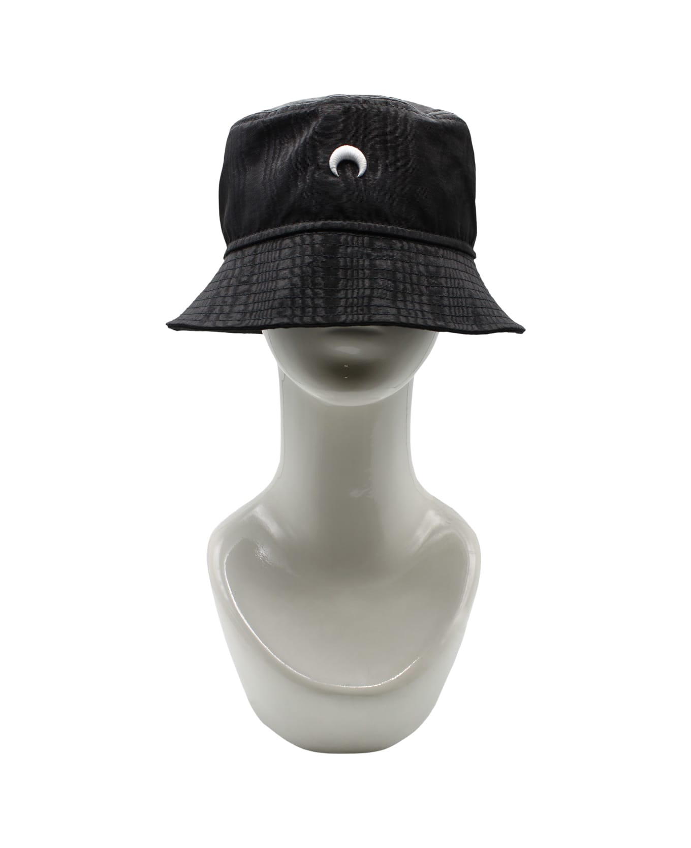 Marine Serre Regenerated Moire Bucket Hat - Black
