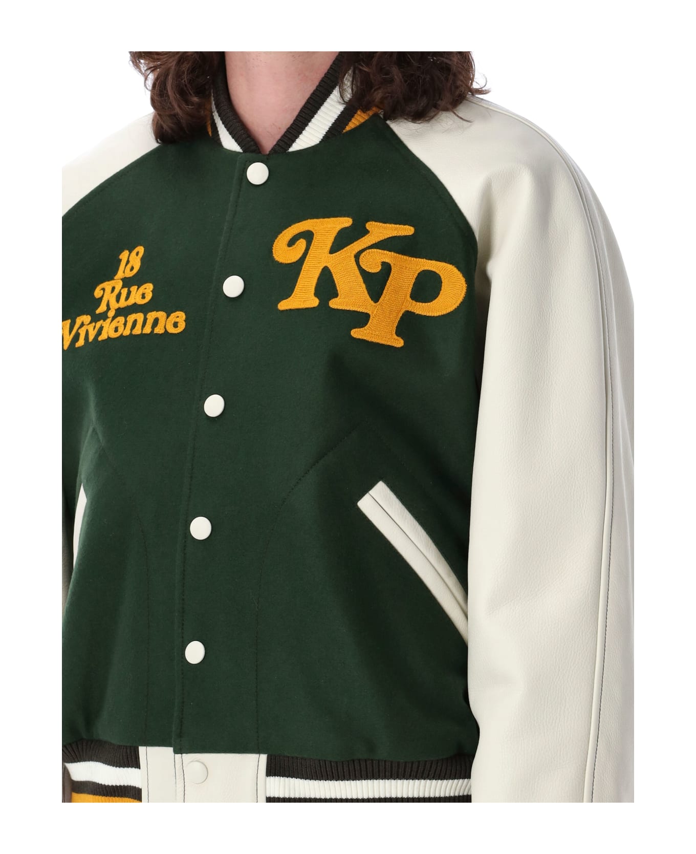 Kenzo "kenzo By Verdy" Varsity Jacket - GREEN WHITE