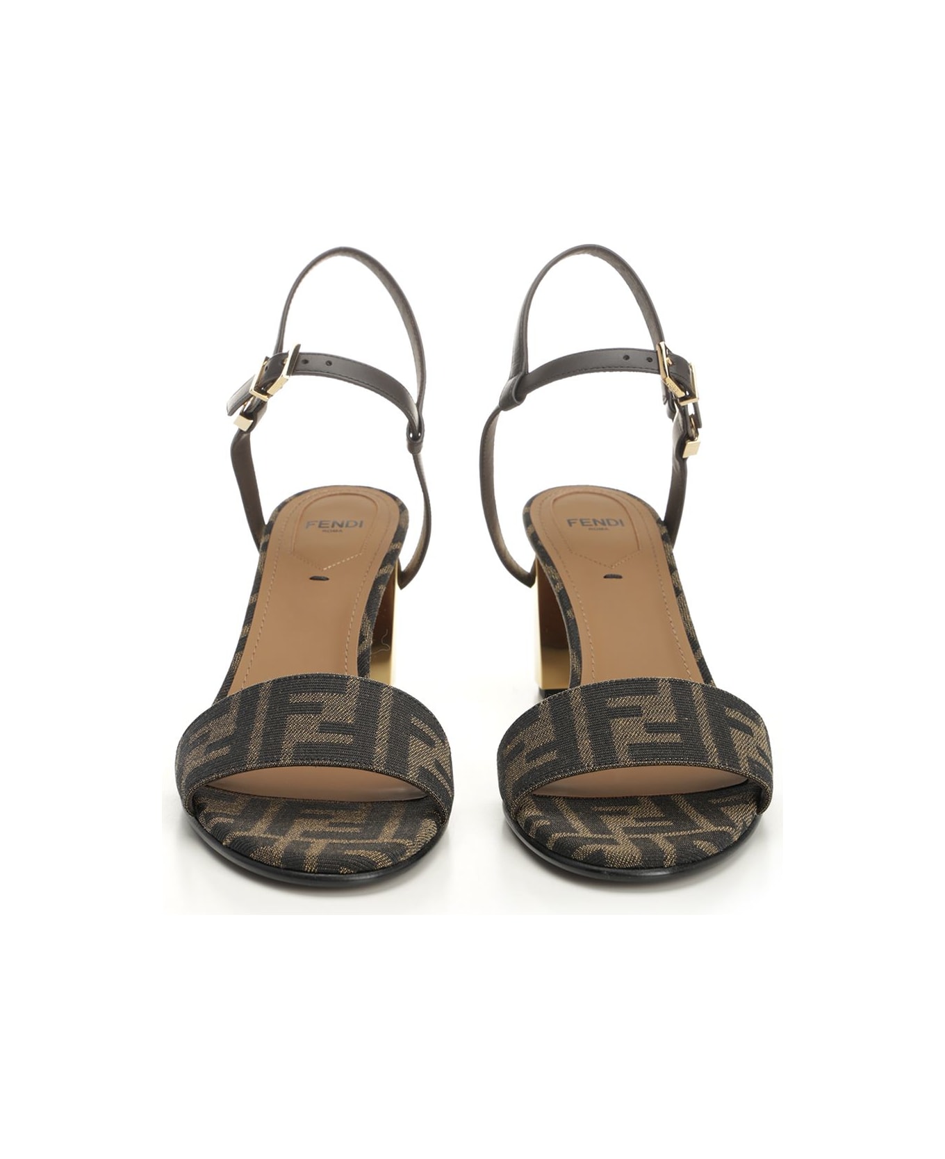 Fendi Delfina Tessuto Jacq.ff+vitel - Brown