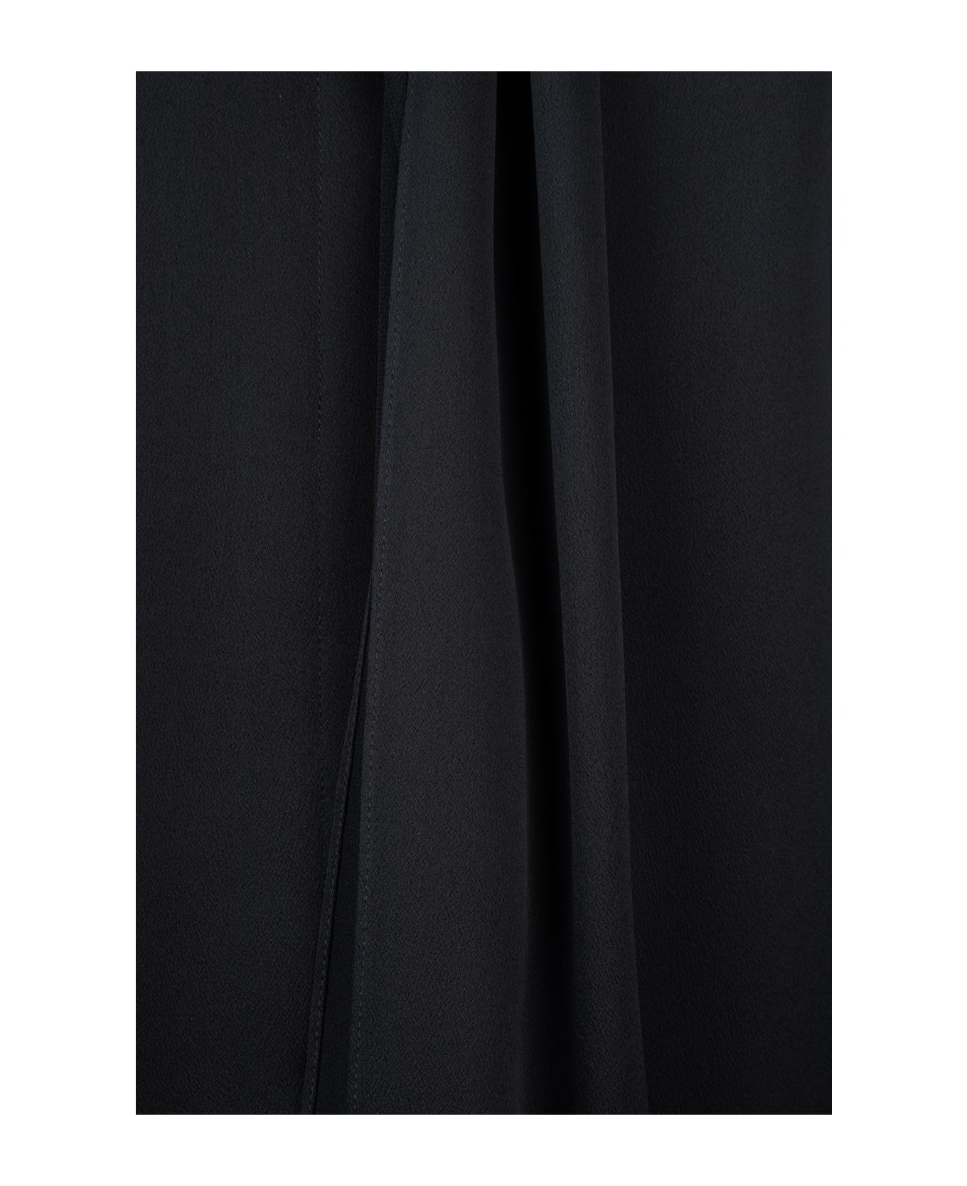 Alberta Ferretti Black Satin Shirt - NERO