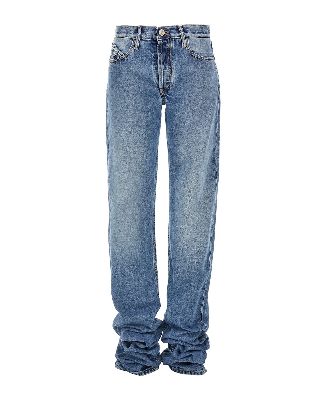The Attico Long Denim Jeans - Blue
