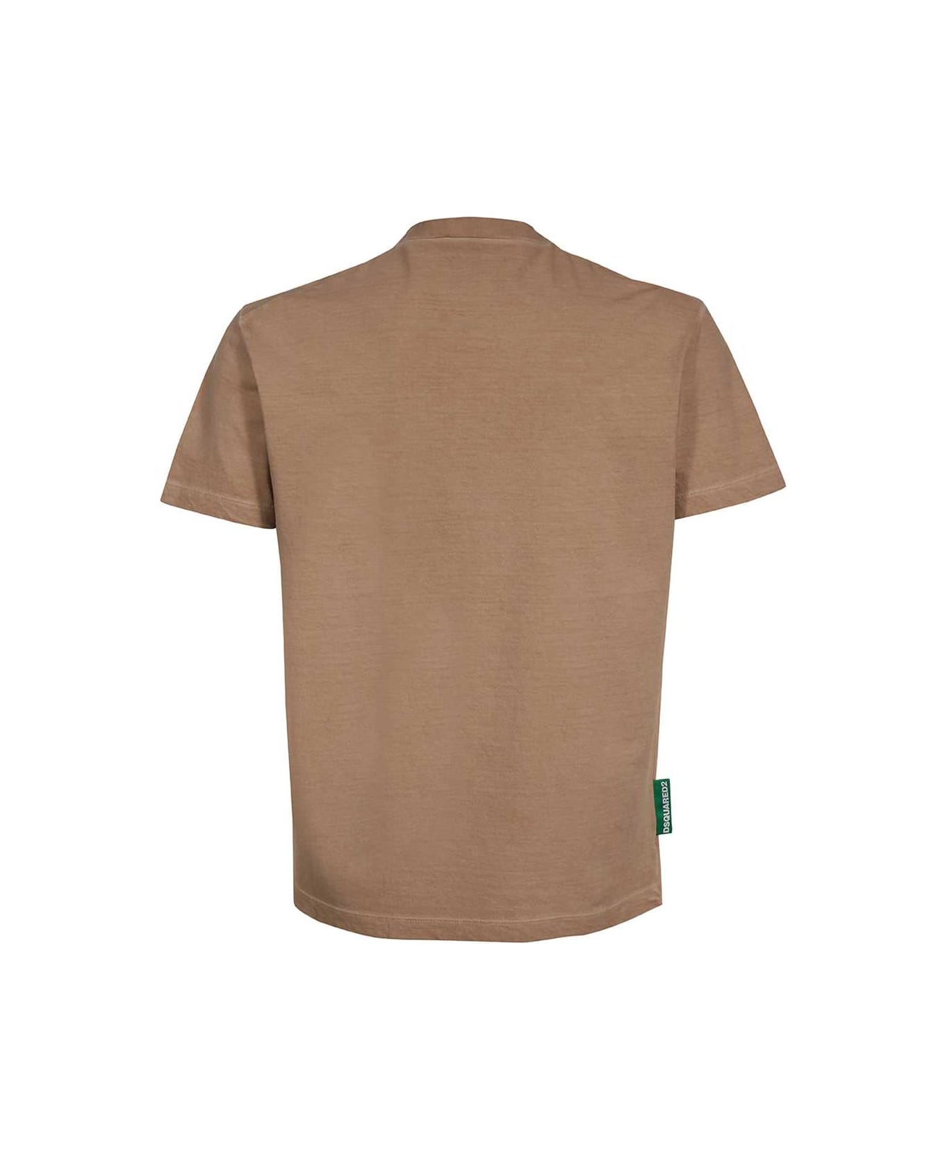 Dsquared2 Cotton Crew-neck T-shirt - Beige
