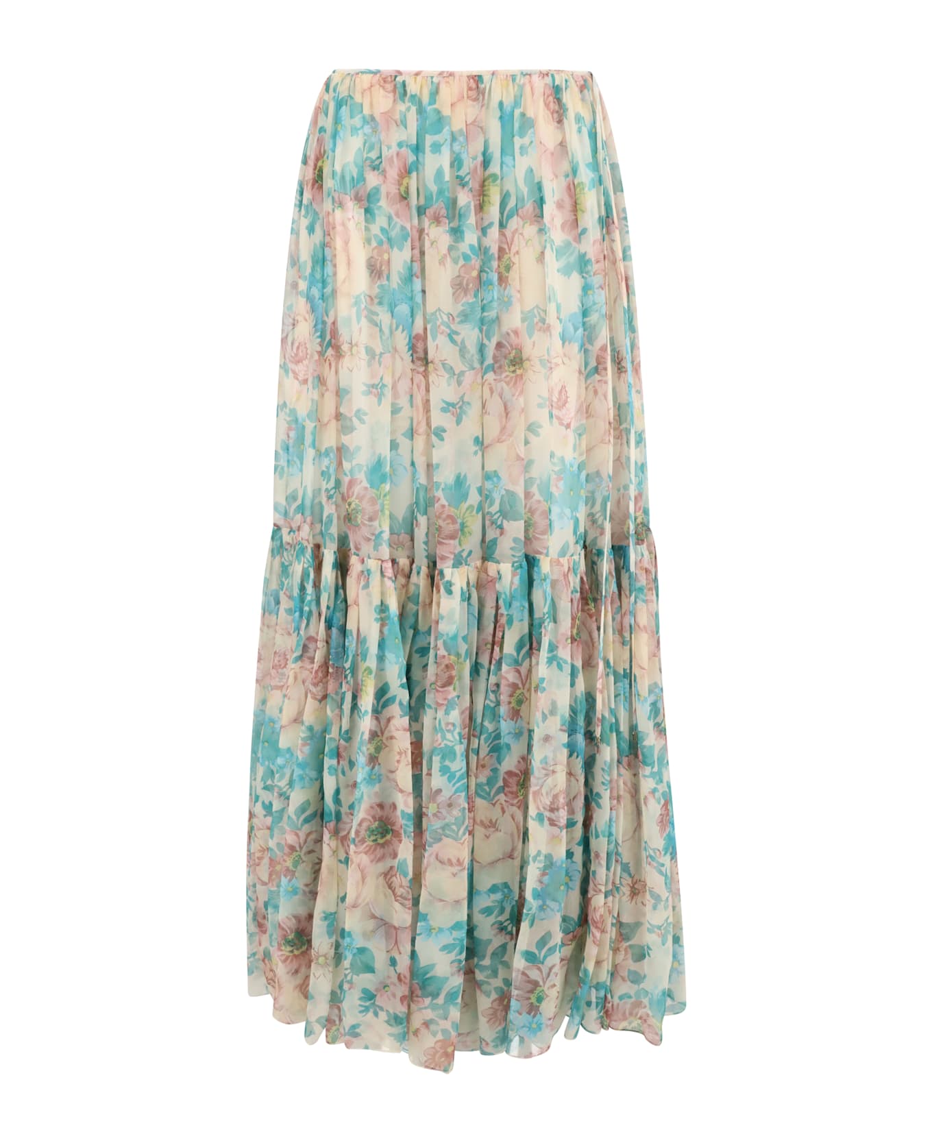Chloé Long Floral Skirt