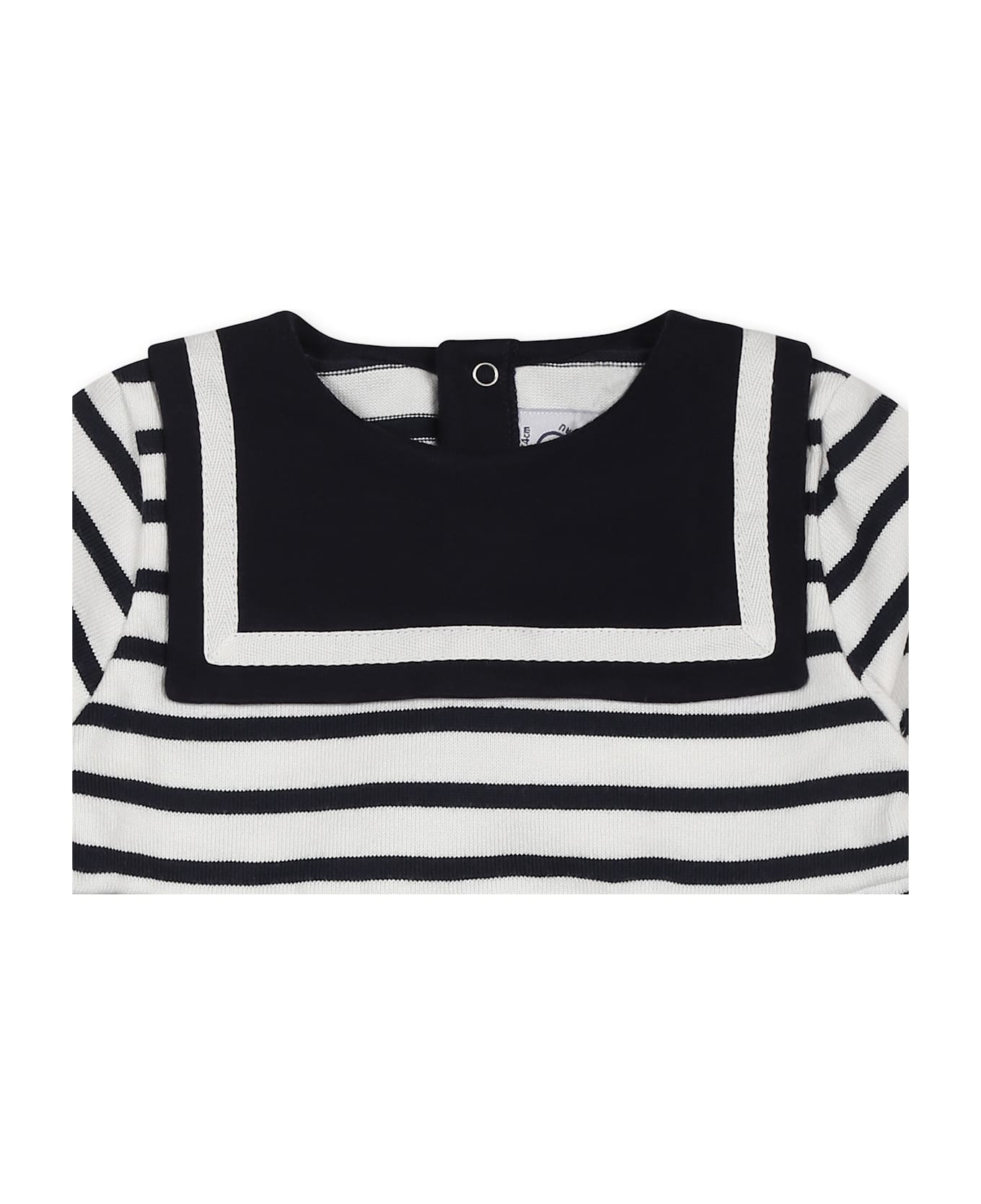 Petit Bateau White Dress For Baby Girl - White