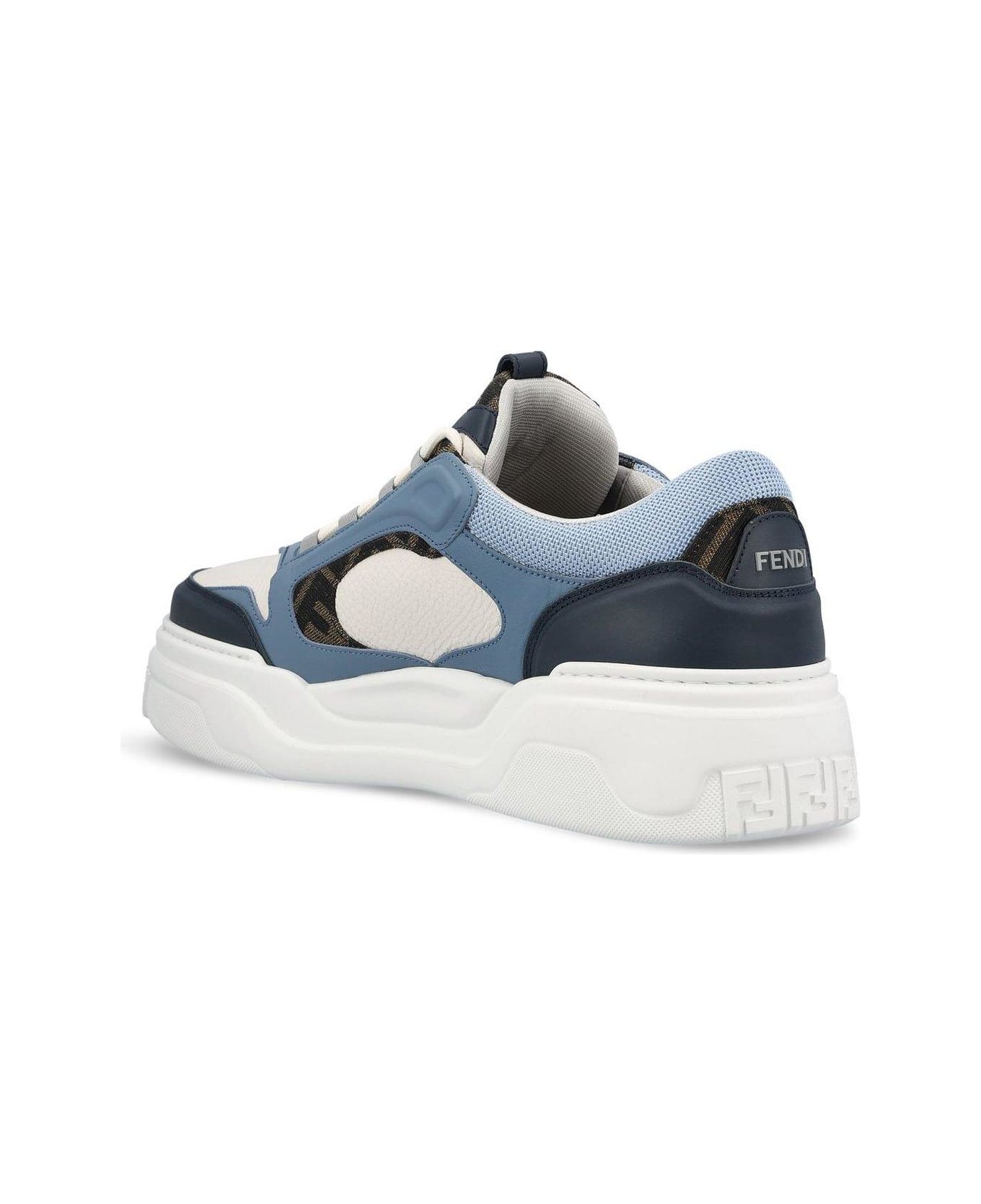 Fendi Force Lace-up Sneakers - BLUBERRY+BIAN+CELEST
