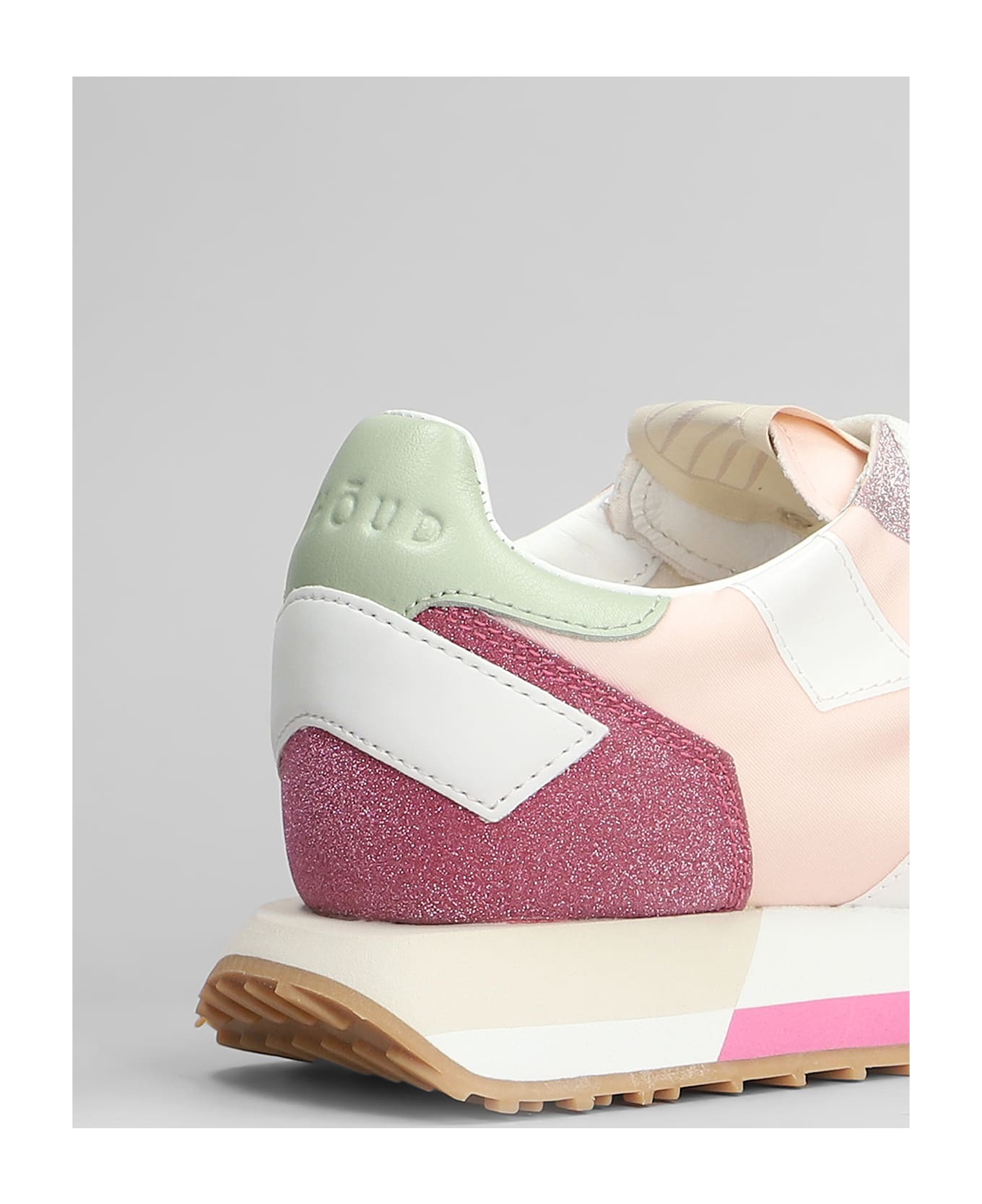 GHOUD Starlight Sneakers In Rose-pink Fabric - rose-pink