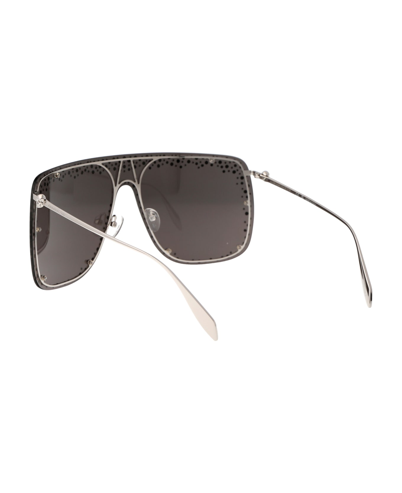 Alexander McQueen Eyewear Am0313s Sunglasses - 012 SILVER SILVER GREY サングラス
