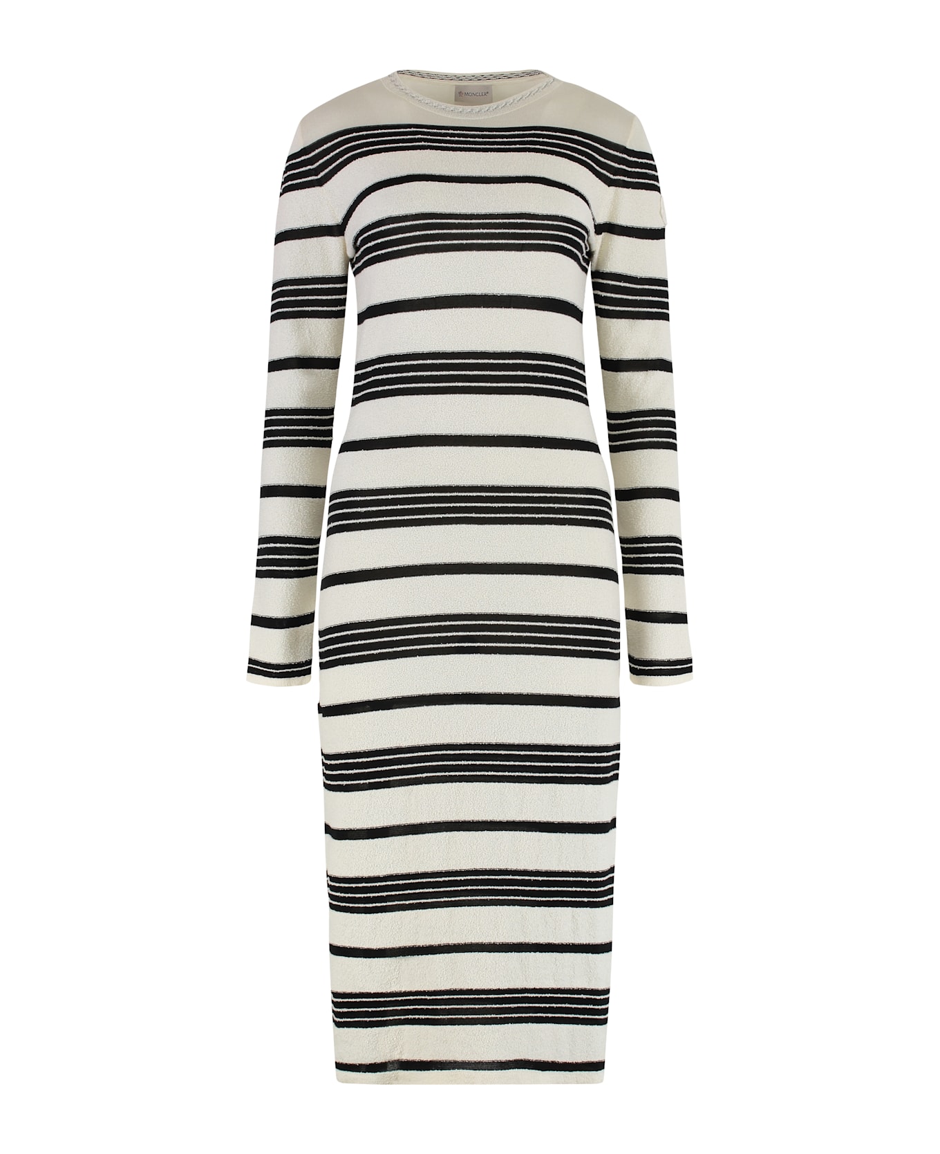 Moncler Boucle Knit Dress - White