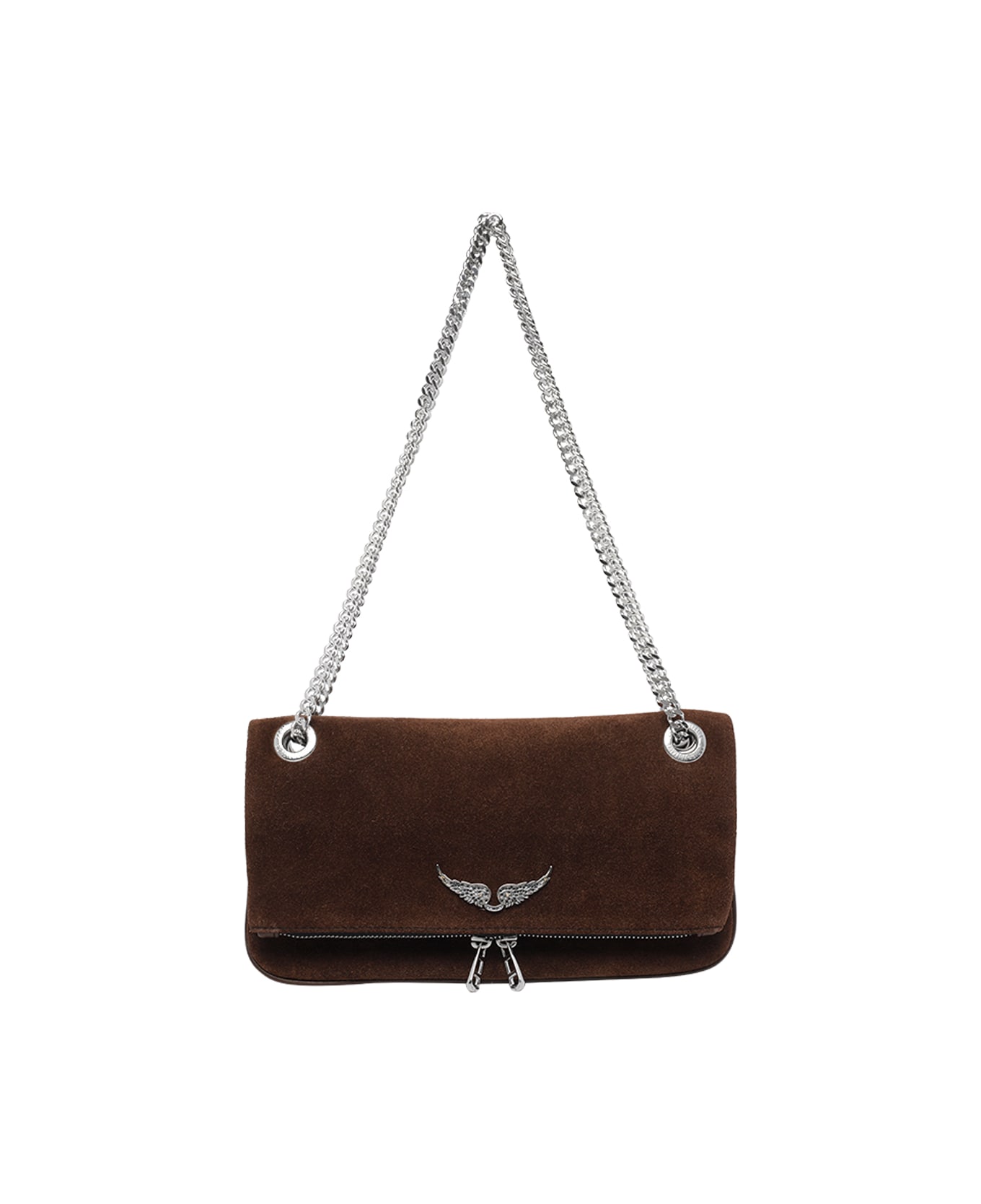 Zadig & Voltaire Rock Suede Crossbody Bag - Brown